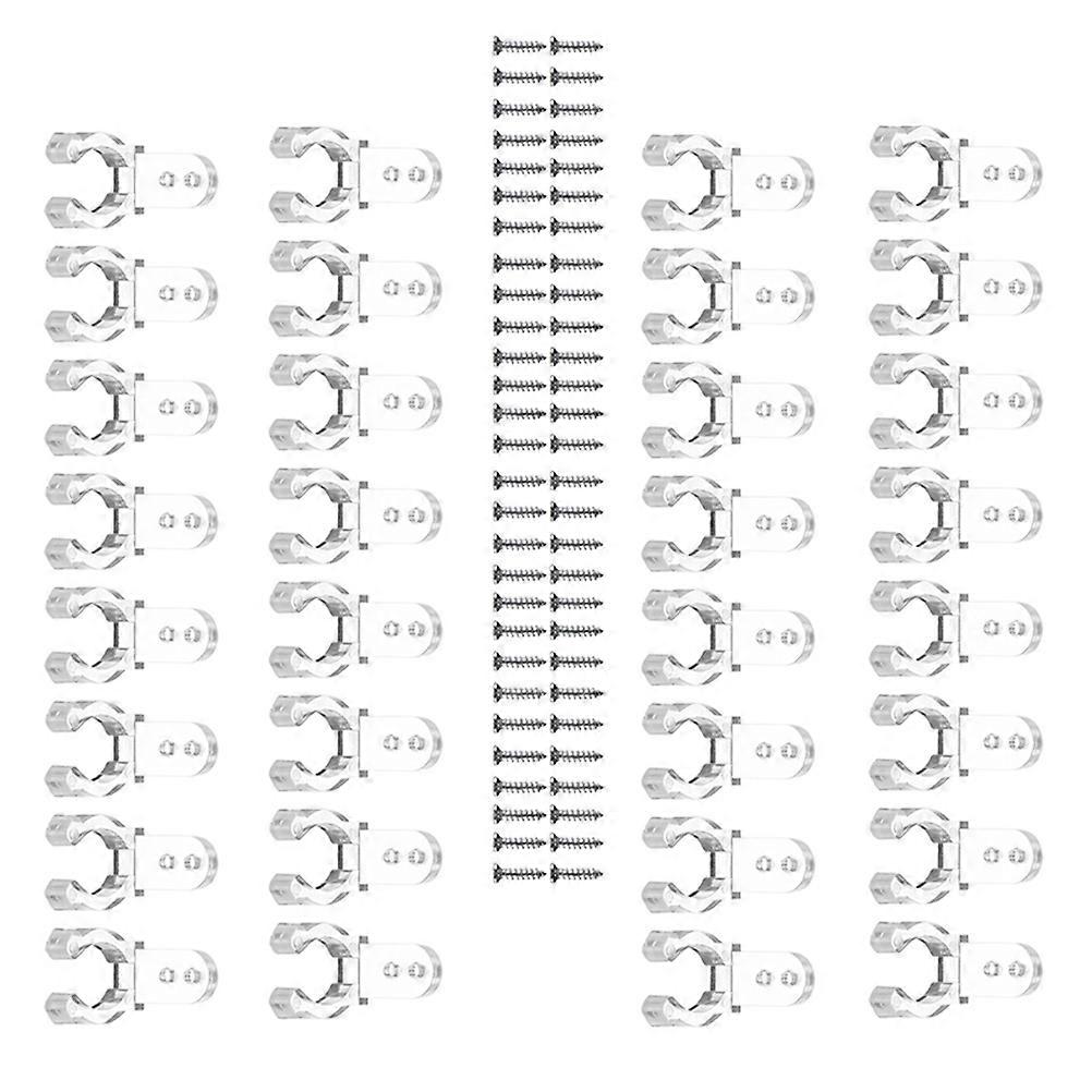 200PCS LED Rope Light Clips with Screws – Transparent Mounting Holders for Outdoor Events – Easy Installation, High Strength & Heat Resistant