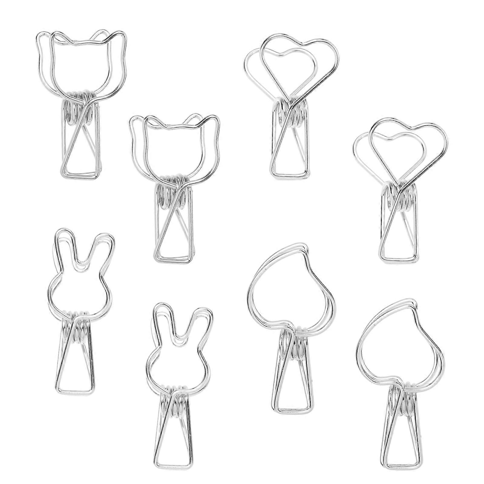 Metal Wire Clips 20Pcs Spring Clamps Ideal For Hanging Clothes And Holding Items In Various Occasions