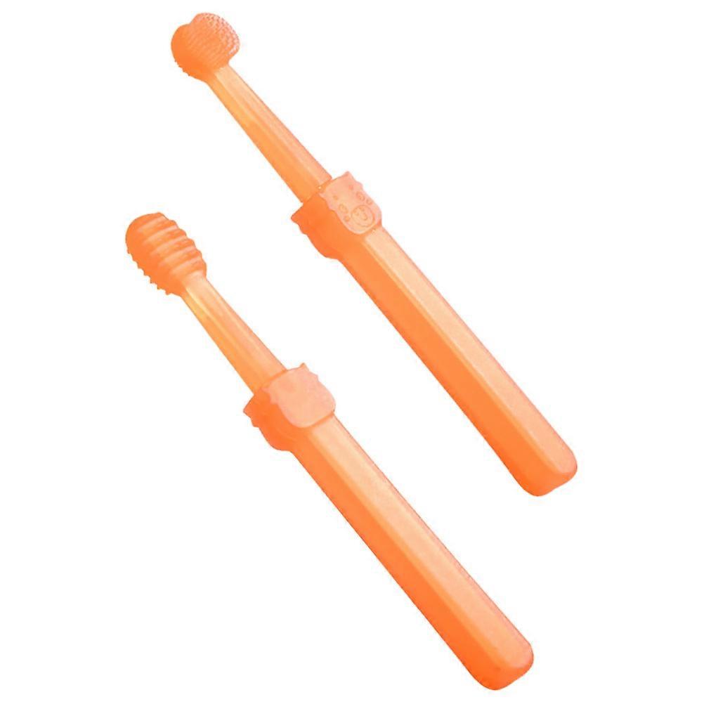 Baby Finger Toothbrush Set with Soft Silicone Bristles for Oral Care Lightweight and Portable for