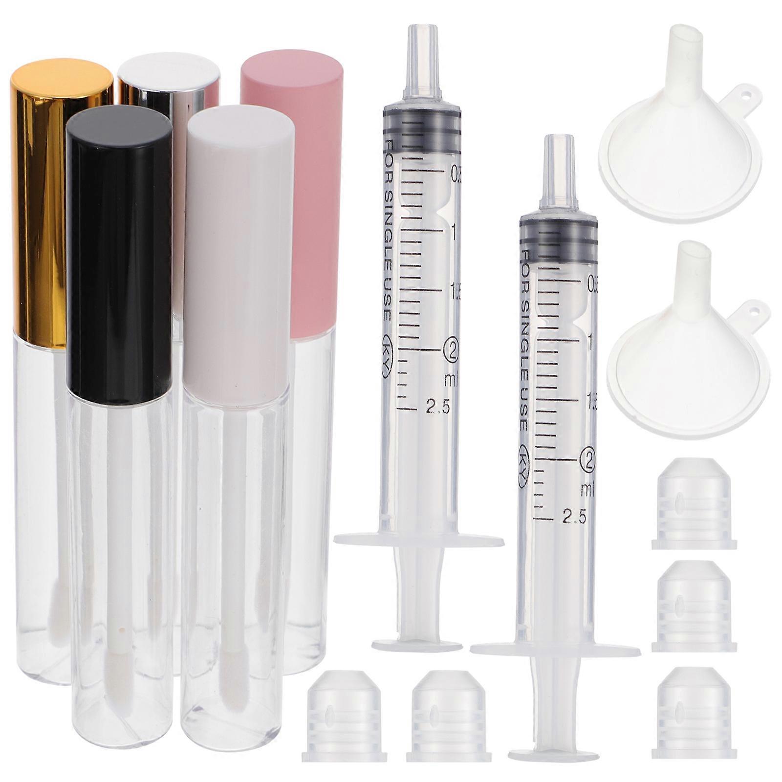 Plastic Lip Gloss Container 30Pcs Refillable For Women Compact Assorted Color Lightweight