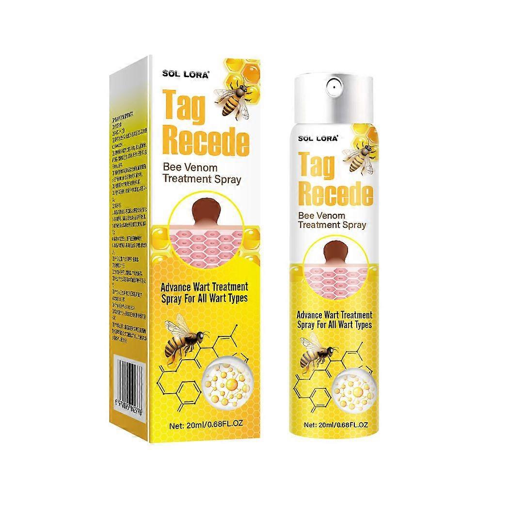 2025 1pcs Tag Recede Bee Venom, Tag Recede Bee Venom Treatment Spray Tag Recede Bee Venom