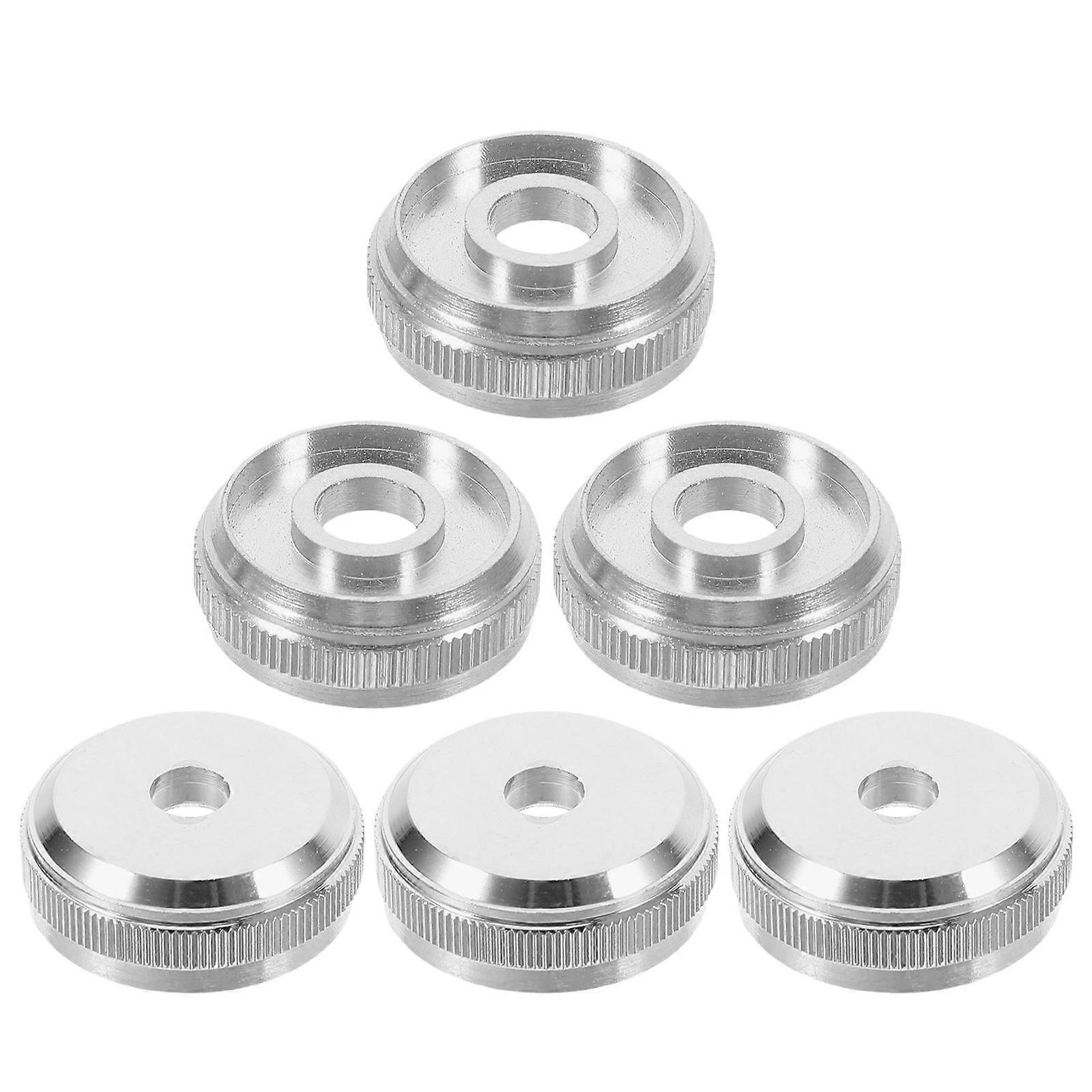 6pcs Durable Trumpet Valve Screw Caps for Upper and Lower Valve Covers – Enhanced Performance and Repair Accessory