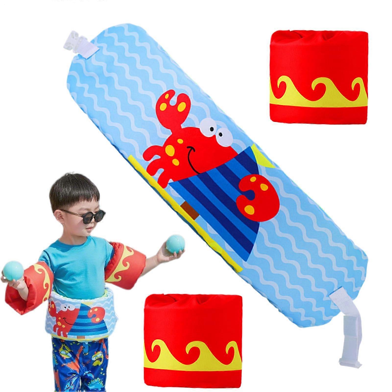 Schwimmgürtel Adjustable Swim Belt with Swim Wings for Pool, Lake, Sea, Beach Safety Equipment