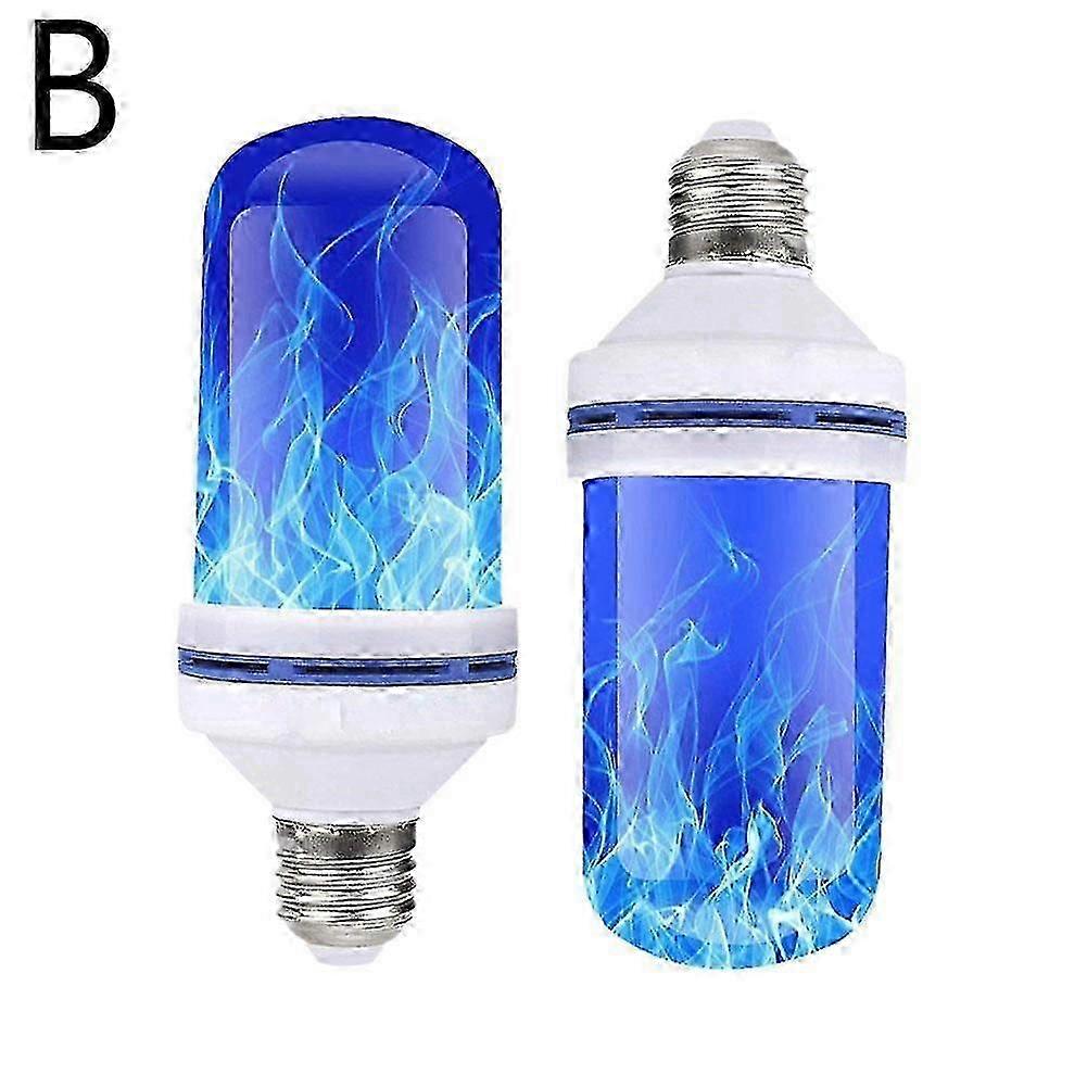 4x وميض لهب تأثير النار E27 LED محاكاة لمبة ضوء دافئ أبيض ديكور مصباح