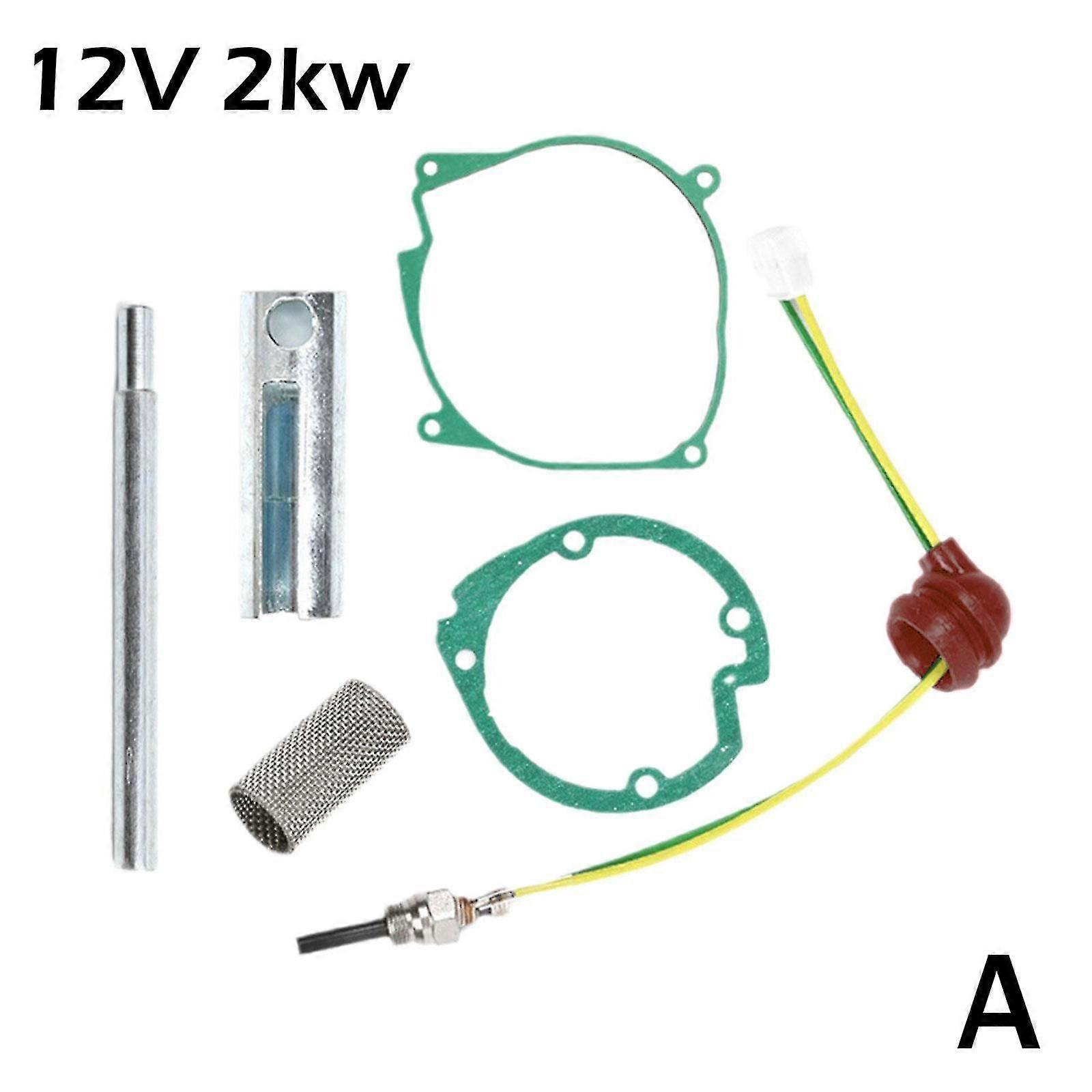 12V/24V Car Heater Glow Plug with Strainer Seal Wrench Burner Motor for 2kw 5kw Air Parking Heater J4Z4~8891