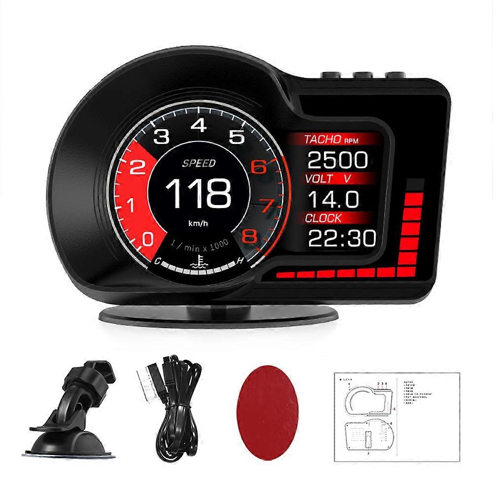 Tachimetro digitale con display head-up per auto a doppio sistema per veicoli con allarme di velocità eccessiva test di accelerazione dei freni