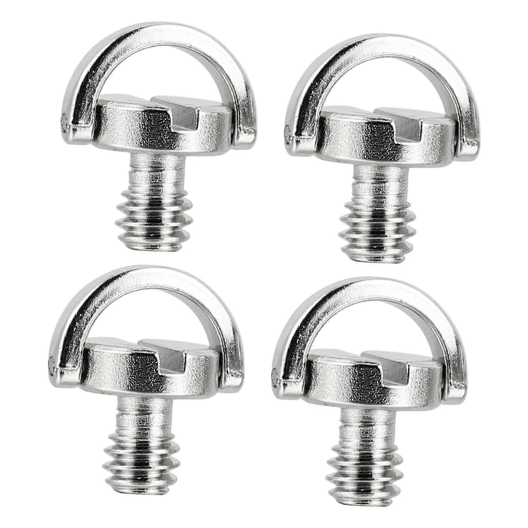 Ring Screw for Tripod Monopod Quick Release Plate, 4 Pieces High-Quality Camera Accessory Mounting Screws
