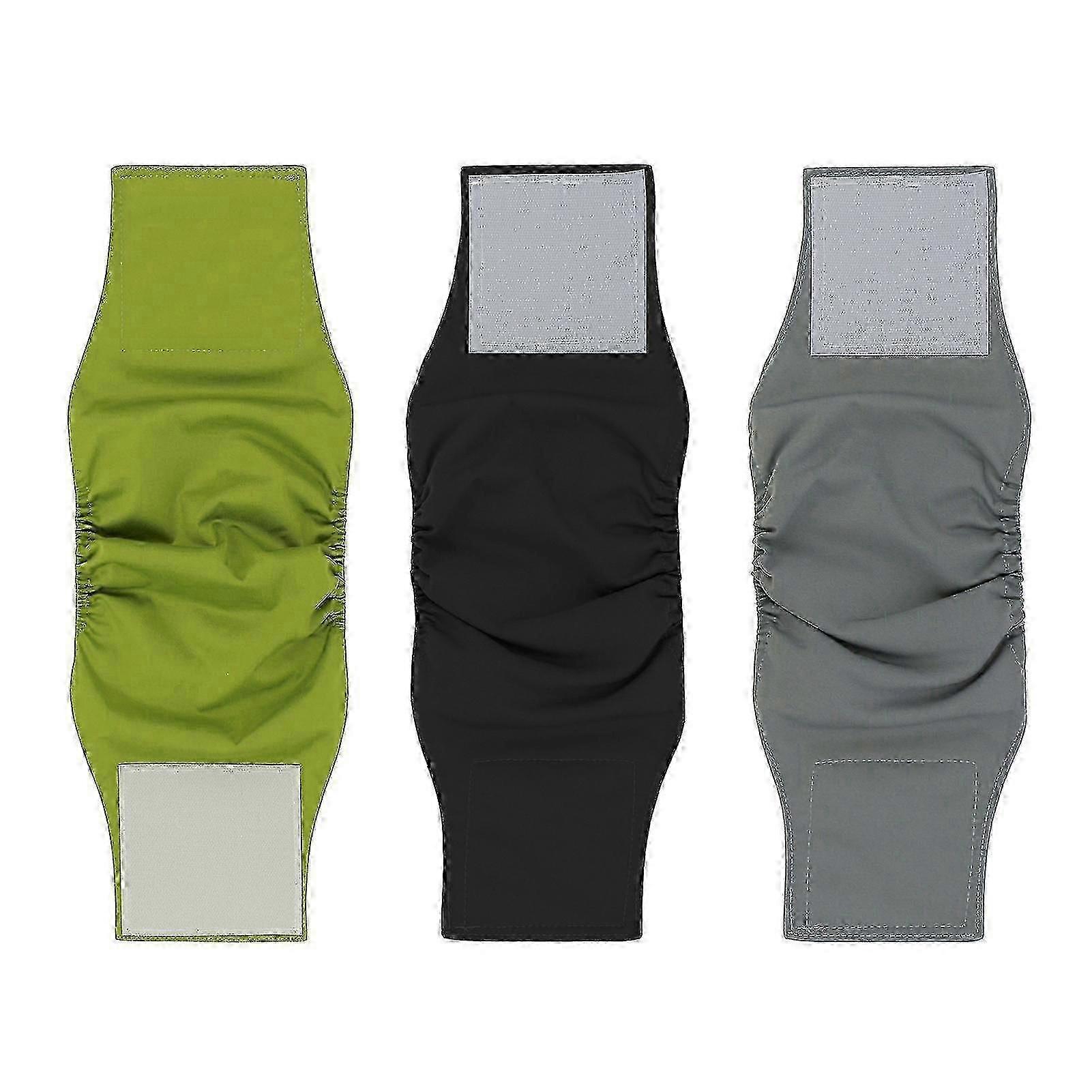 3 Pack Washable Leakproof Dog Diaper Pants with High Absorption and Elastic Waistband