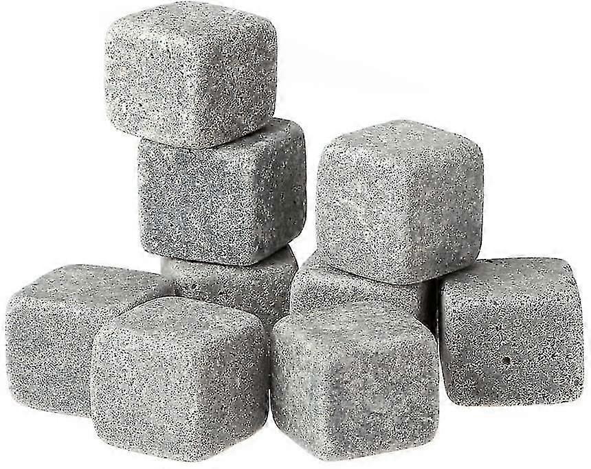 9pcs Whiskey Stones Ice Cubes Ice Cubes Soapstone Ice Cubes