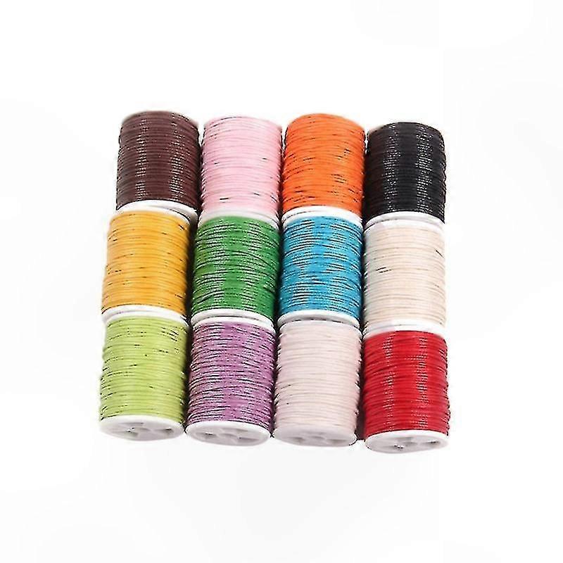 12-Pack Waxed Cotton Cord Set