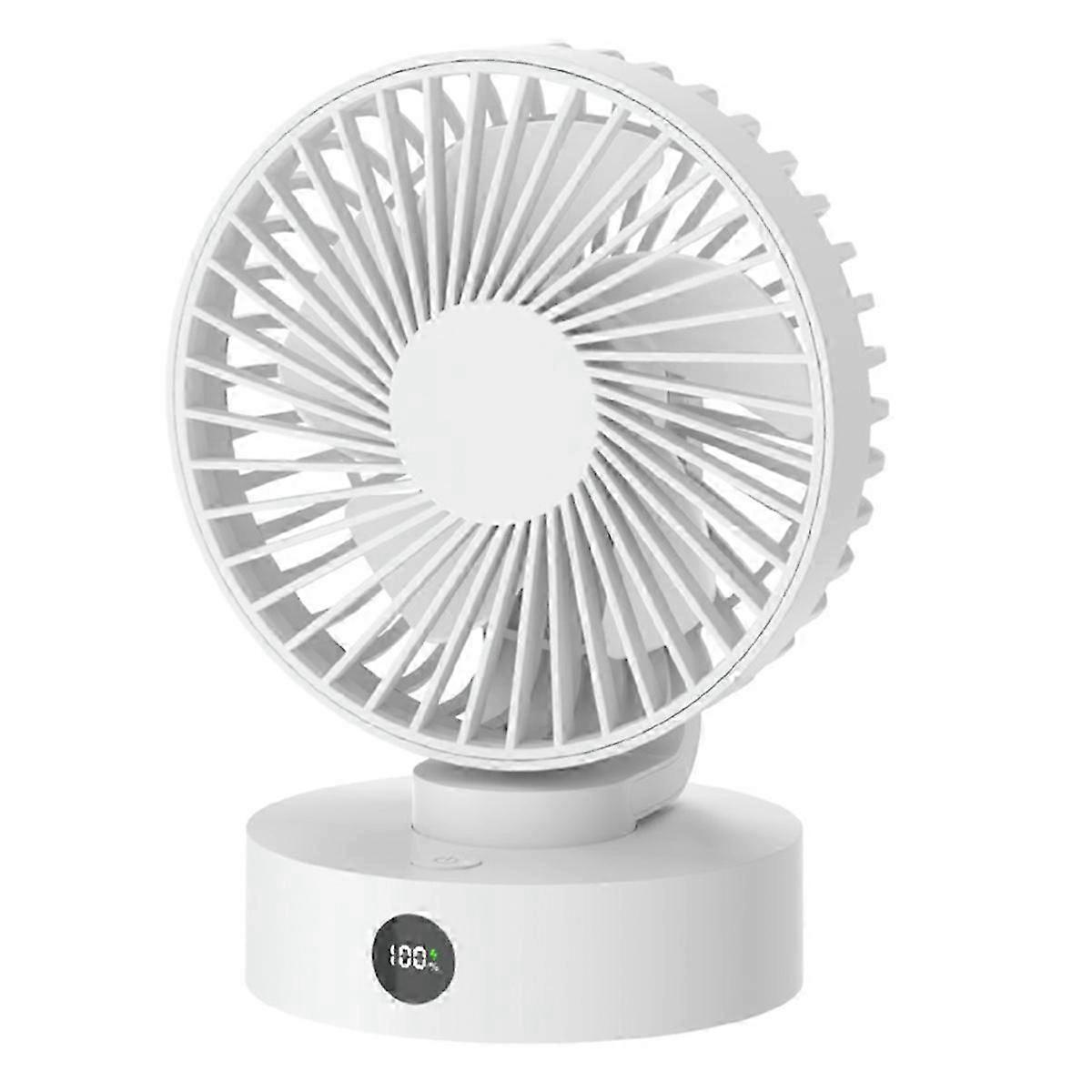 Portable USB Compact Desktop Fan with Smart Digital Display for Home Use - Adjustable, Ideal for Summer New Product Mi