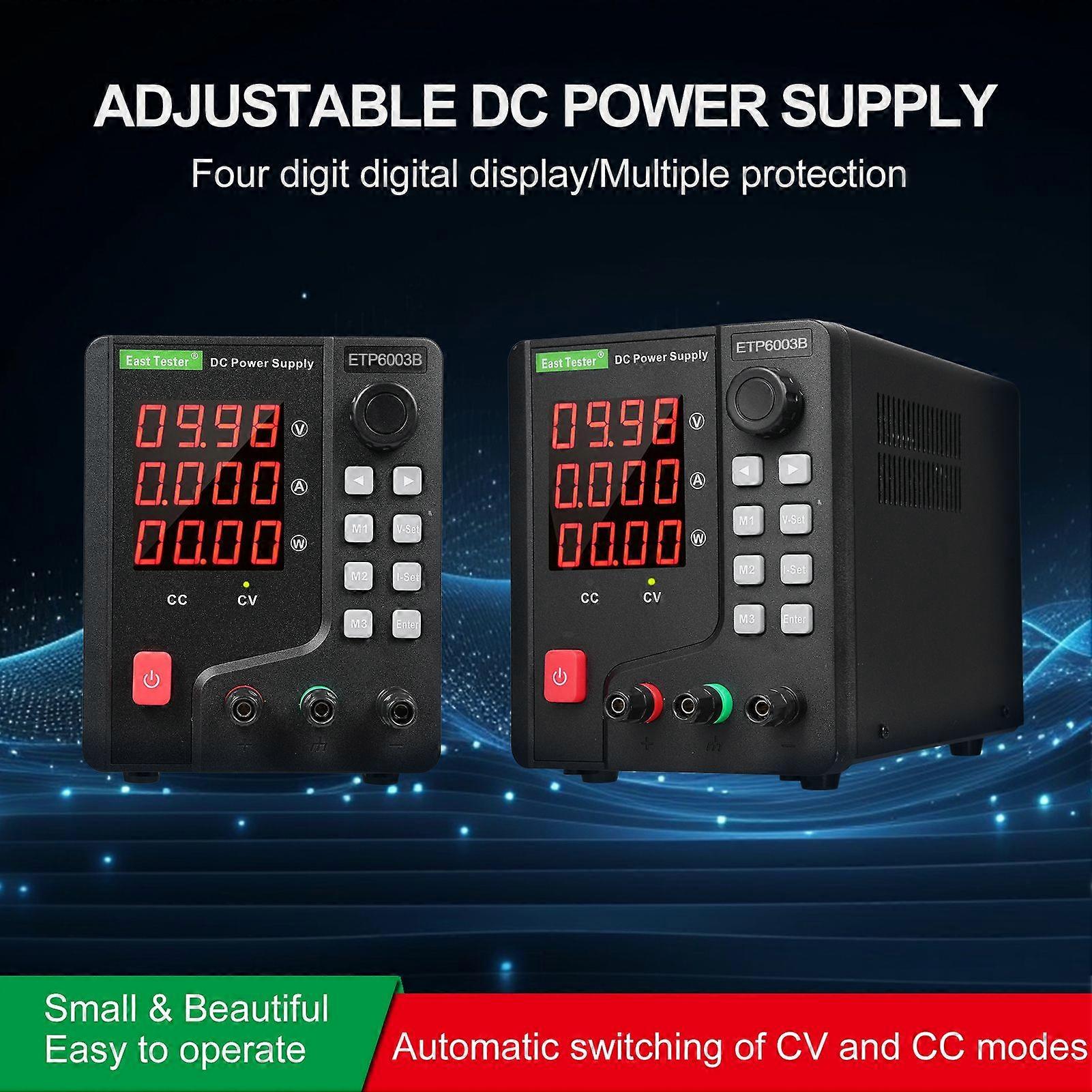 East Tester ETP6003B DC Regulated Power Supply 180W 60V 3A Single Channel DC Regulated Power Supply High Precision Encoder Adjustment Maintenance Stor