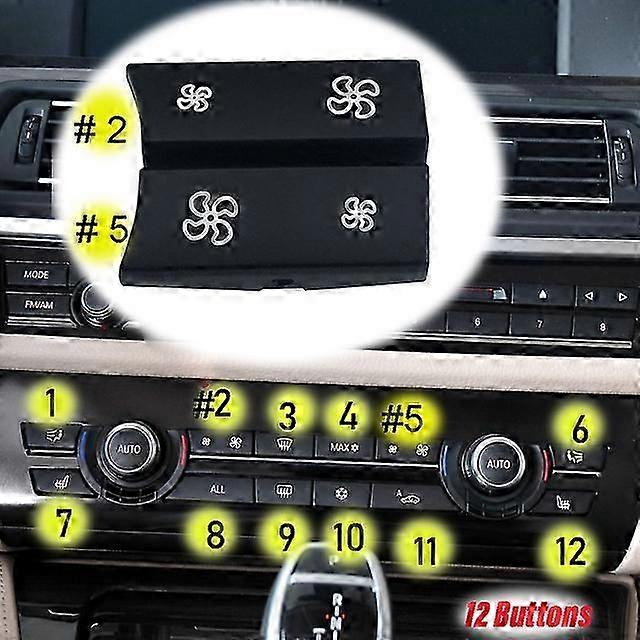 Control Switch Fan Button Cap for BMW F10 F11 F06 F07 Car Auto Replace Part Heater Climate Wind Air Conditioning Cover