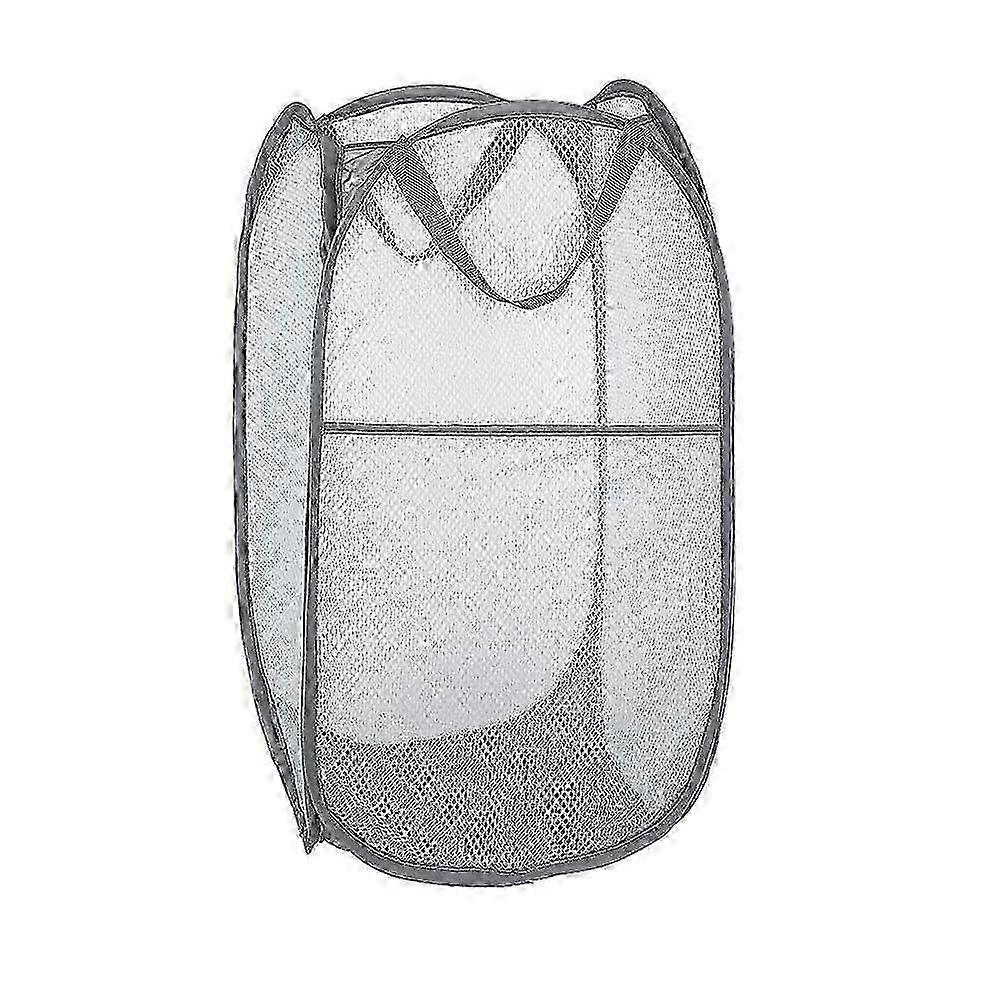 Foldable Mesh Laundry Basket for Home, Dorm & Travel - Lightweight & Space-Saving Storage Solution