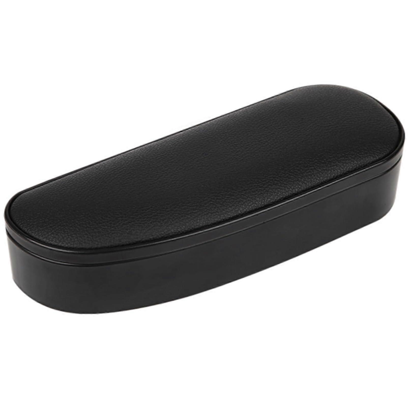 Armrest Cover Adjustable Car Armrest With Storage Box Relieves Driver Arm Fatigue Left Elbow Support Black Universal Fit