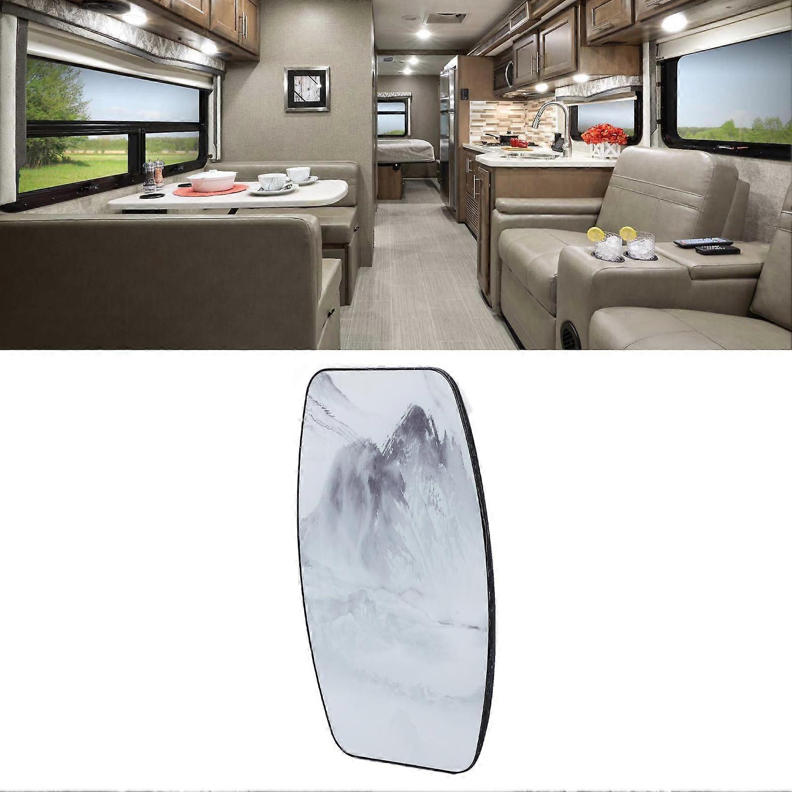 Solid Wood Waterproof Tabletop 600x380mm for RV Yacht Deck