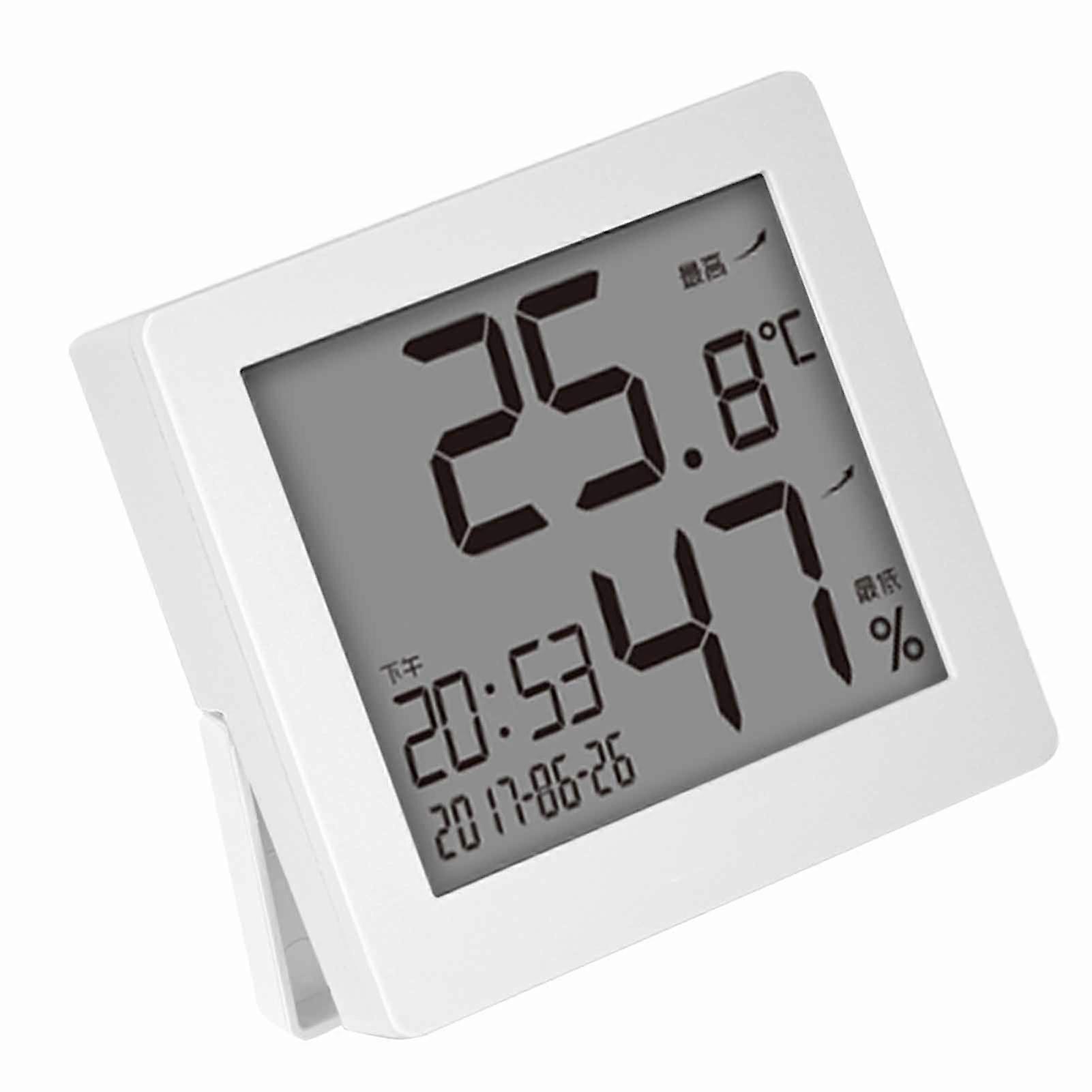 Digital Temperature Humidity Meter Indoor Thermometer Hygrometer White