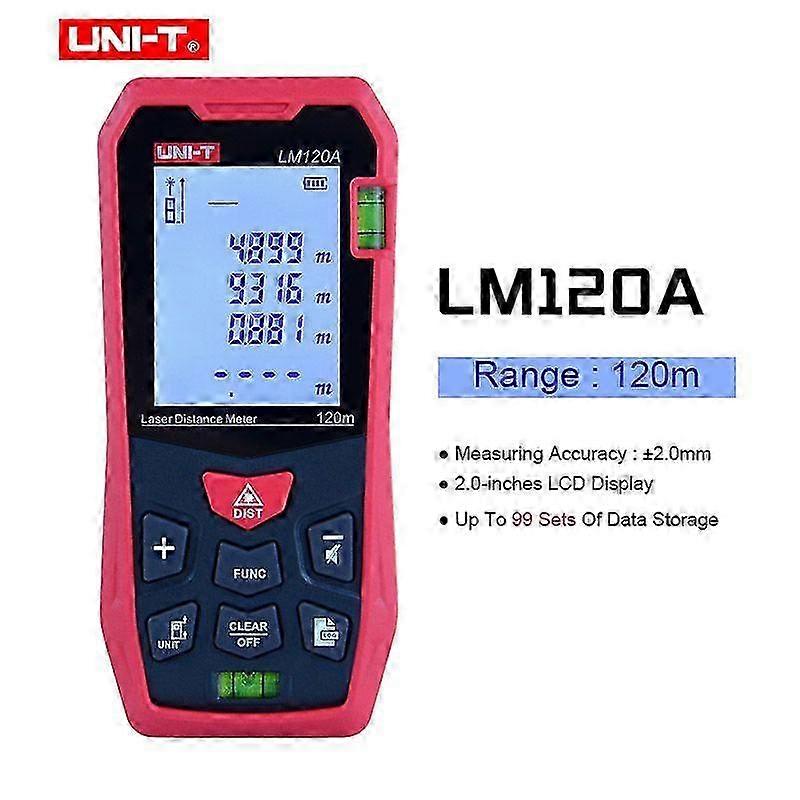 2025 UNI-T 120m Laser Distance Meter Digital Range Finder Tape Measure Ruler Rangefinders LM50A LM70A LM100A LM120A