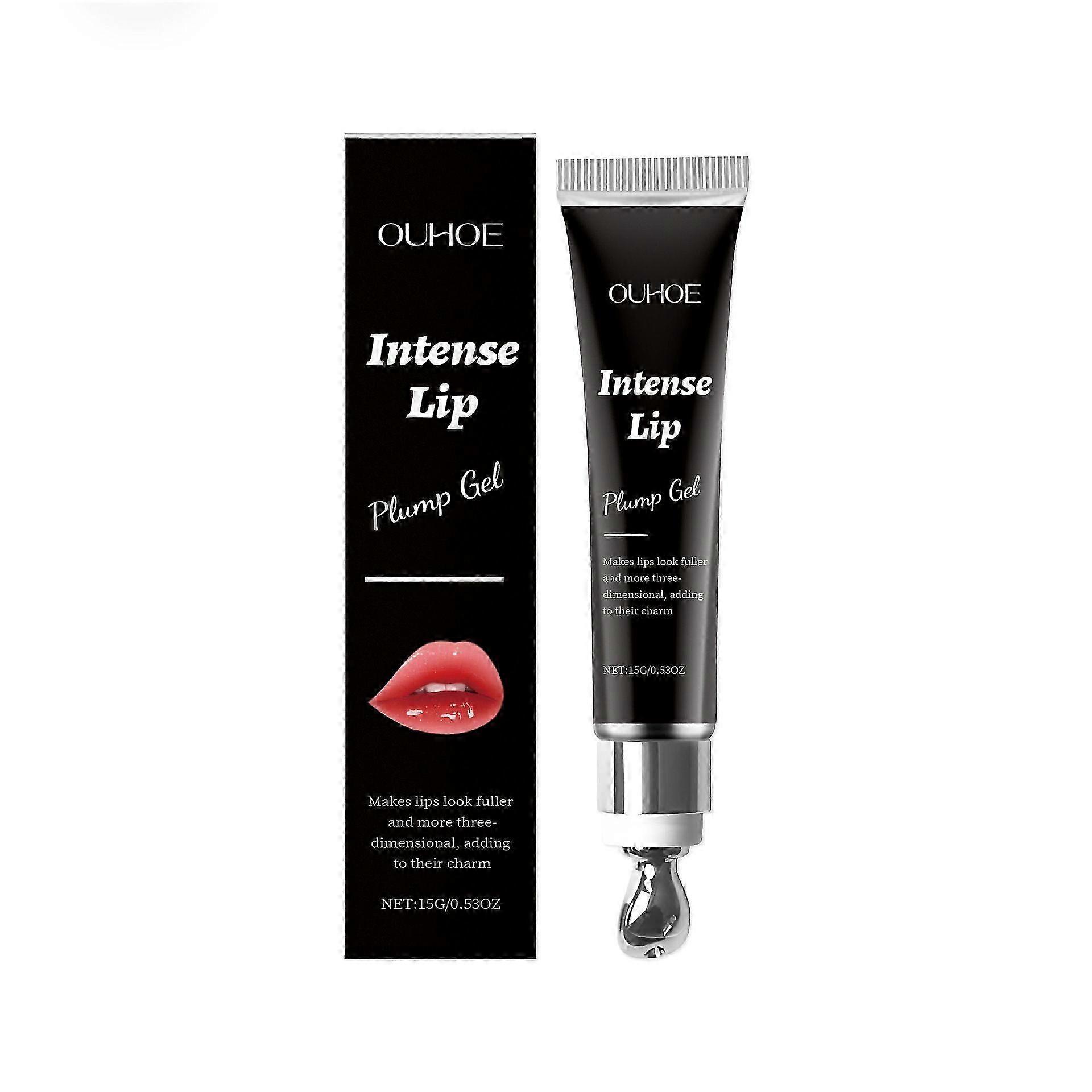 Intense Lip Plump Gel, 15g Intense Lip Plumper, Lip Plumping Gel for Fuller and More Attractive Lips, Smooth and Plump Lips