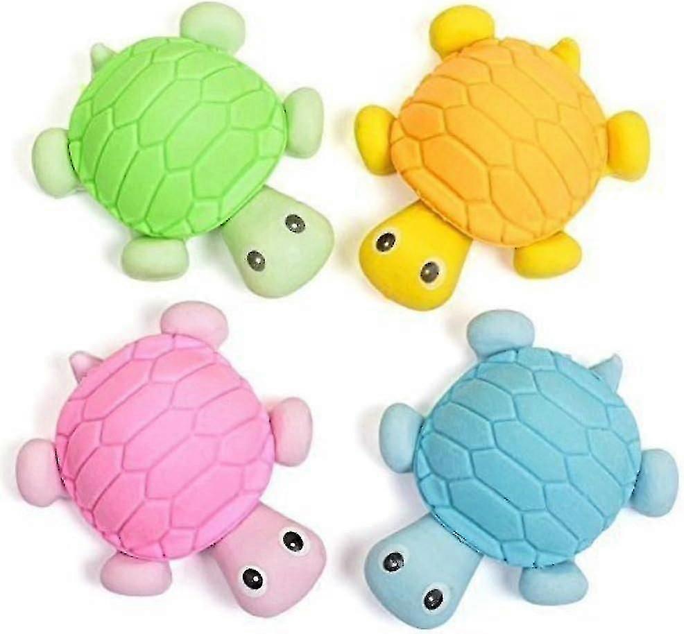 漫画のタートル消しゴムかわいい子供の学校のオフィスの文房具ランダムカラー