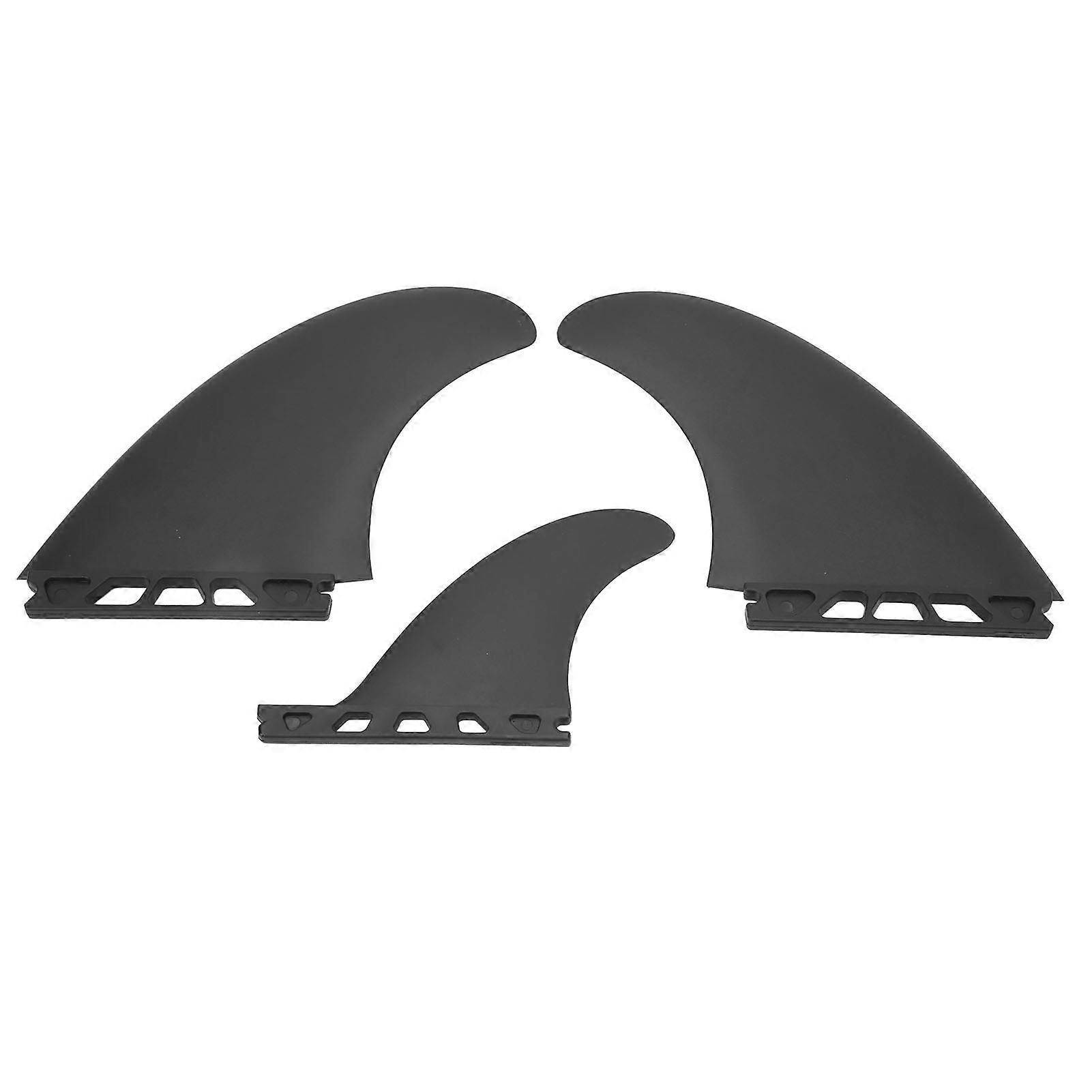 3PCS Flexible PVC Surf Fin Set Lightweight Durable for Surfboards