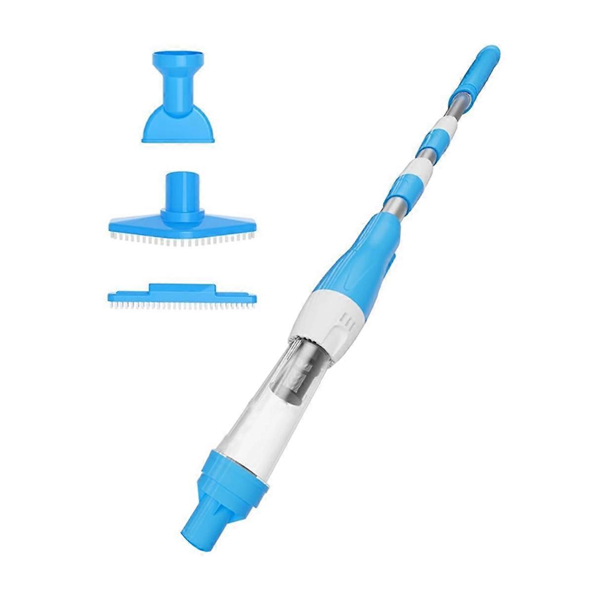 3in1 Cordless Rechargeable Pool Vacuum,Handheld Pool Cleaner Ideal for Spas, and Small Pools for Sand Debris(Eu)