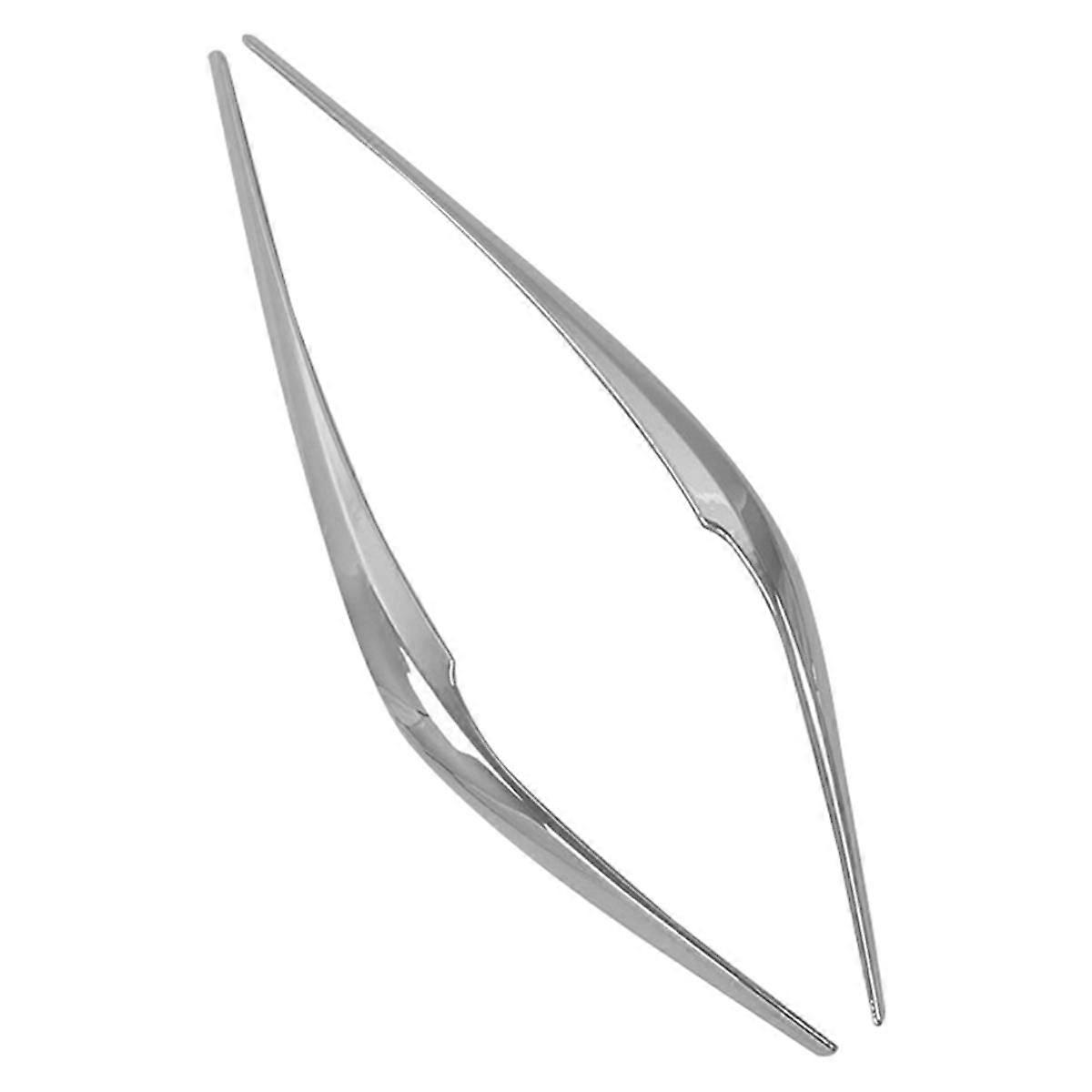 For -5 Cx5 -8 2017-2019 2020 2021 Carbon Fiber Car Headlight Eyebrow Cover ,Silver