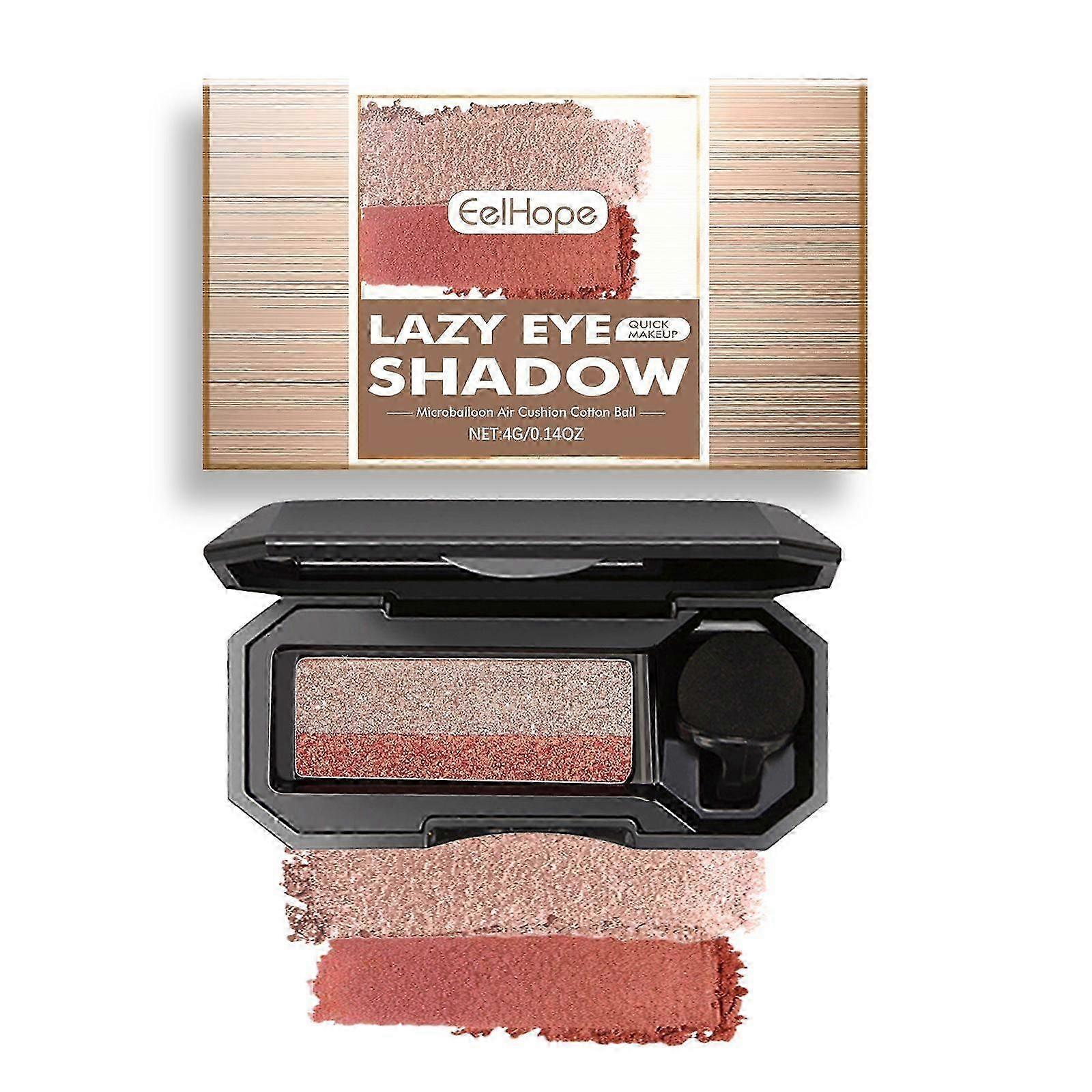 Lazy Eye Shadow, Natural Development Pearlescent Matte Beginner Daily Makeup Glitter Eyeshadow