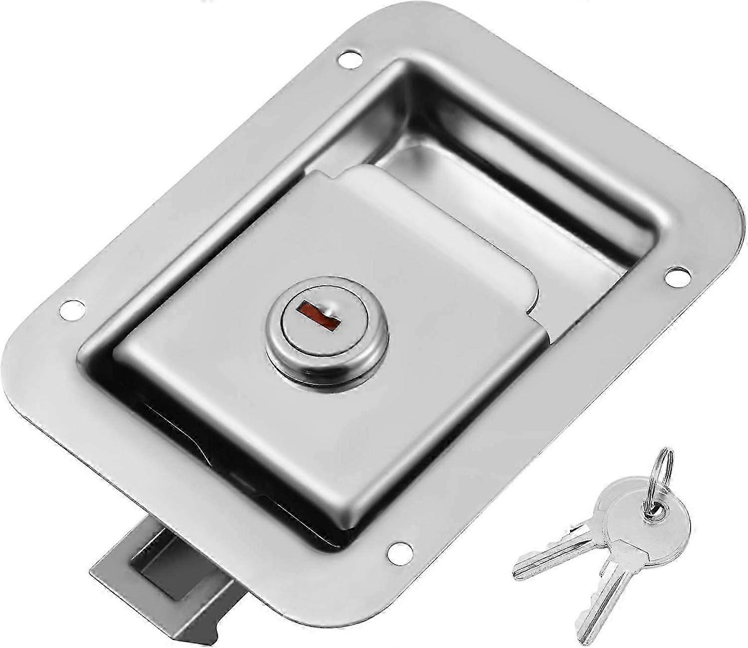 2025 Latest Model  Stainless Steel Practical Toolbox Handle - Heavy Duty Locking Latch for Trailer