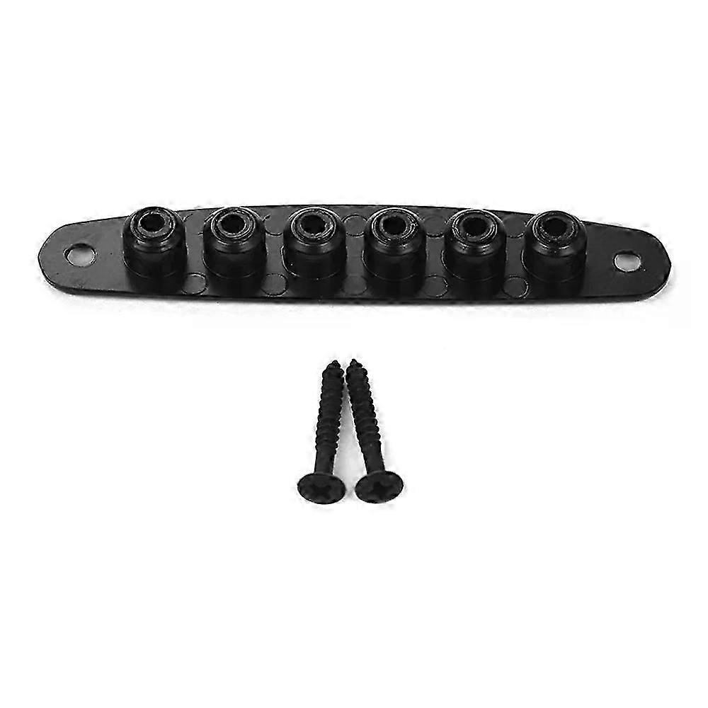 Electric Guitar Parts Metal Bridge String Through Body Ferrules Bushing Plate for Guitar Replacement