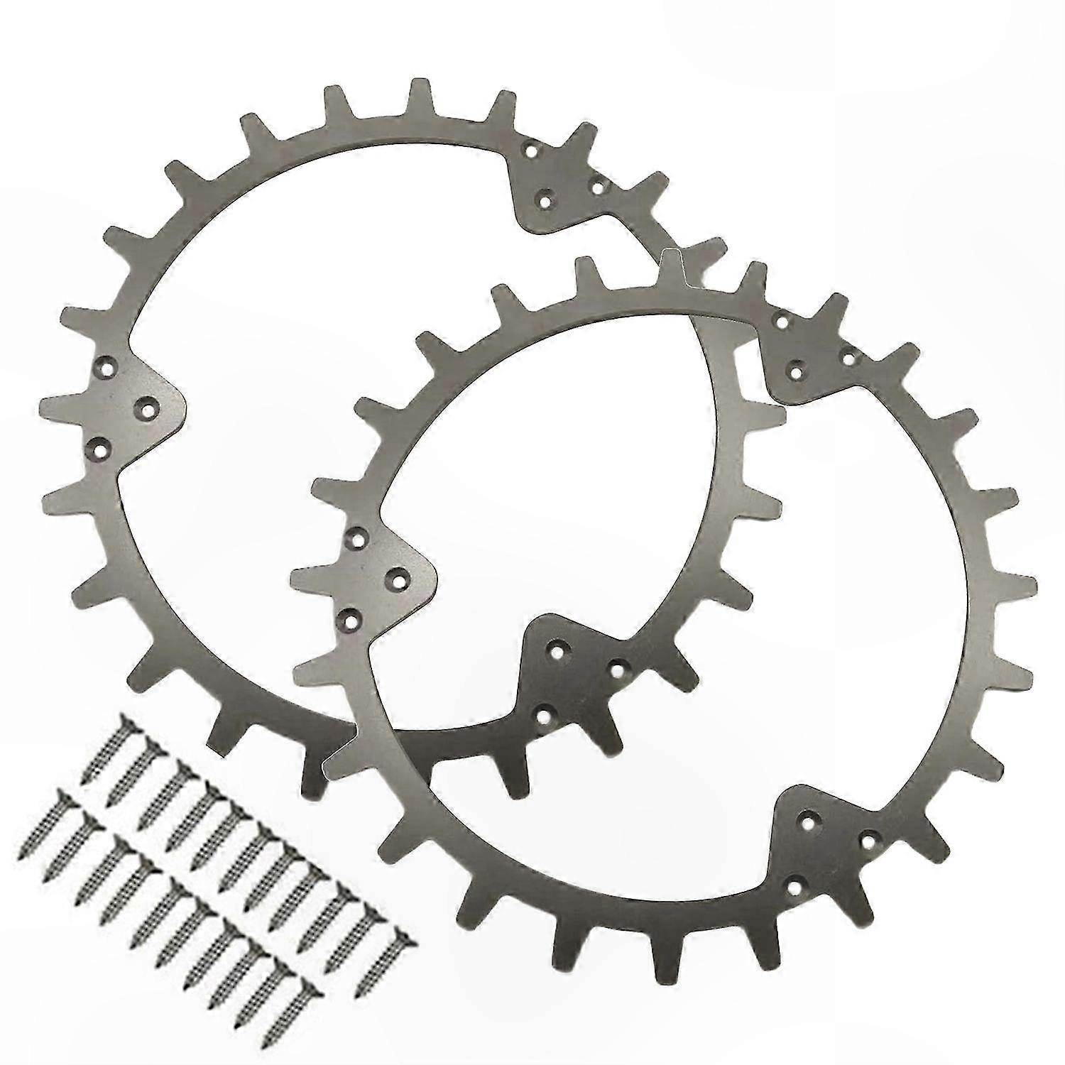 2PCS Anti-Slip Spikes for Robotic Lawn Mower with 21 Self-Tapping Screws, Compatible with Multiple Models