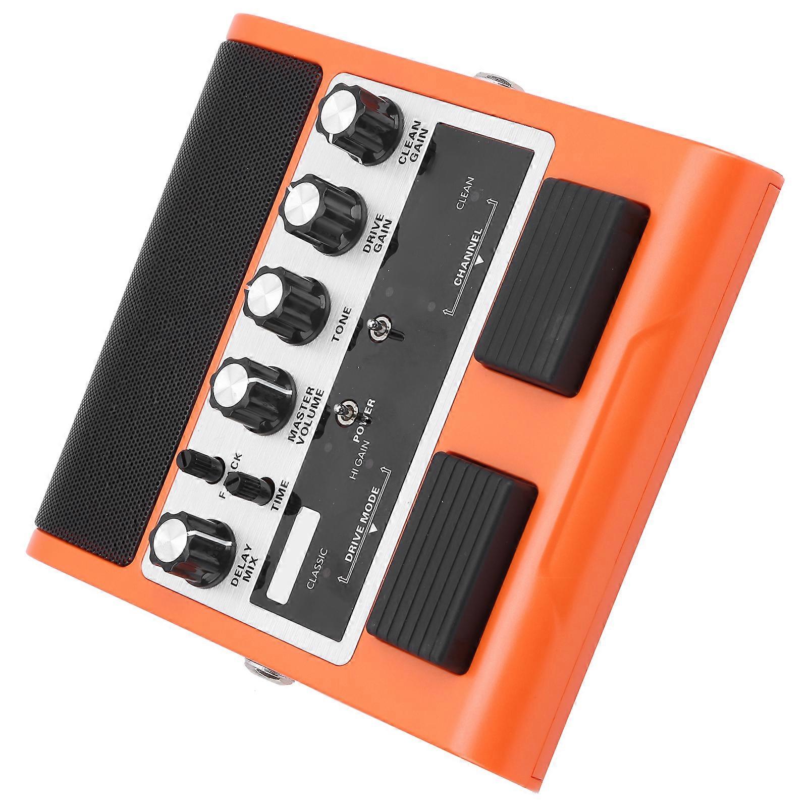 Orange 8W Rechargeable Pedal Guitar Amp Bluetooth US Plug