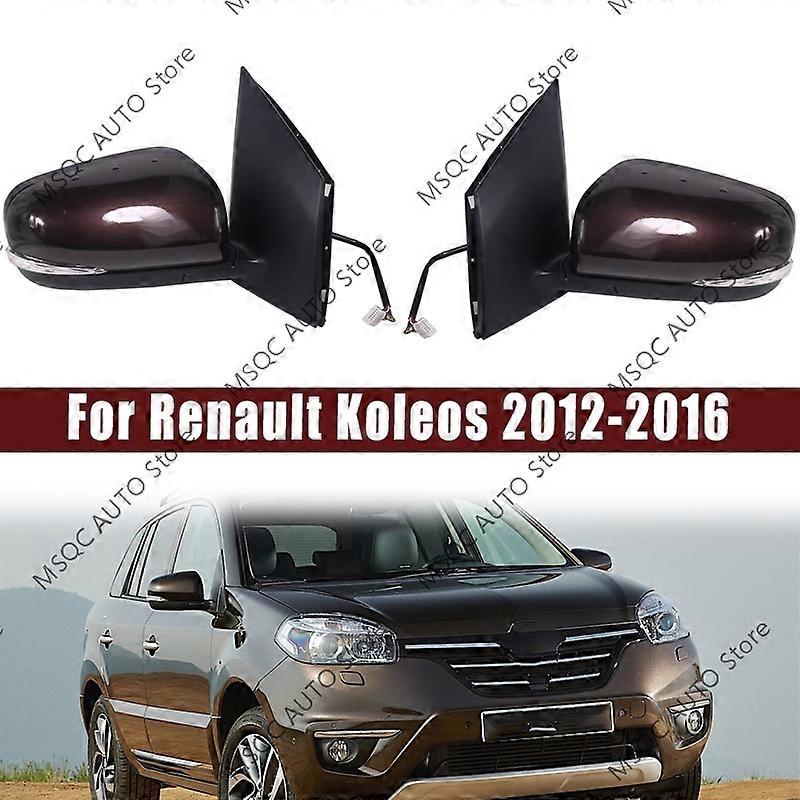 Solicitar Renault Koleos 2012 2013 2014 2015 2016 Accesorios para coche Espejo retrovisor Conjunto de espejo retrovisor lateral automático Conjunto de espejo retrovisor