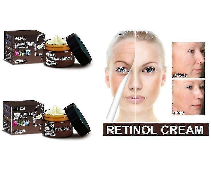 2pcs Eelhoe קרם רטינול אנטי אייג'ינג הרמת קמטים קרם לחות לעור פנים ממצק