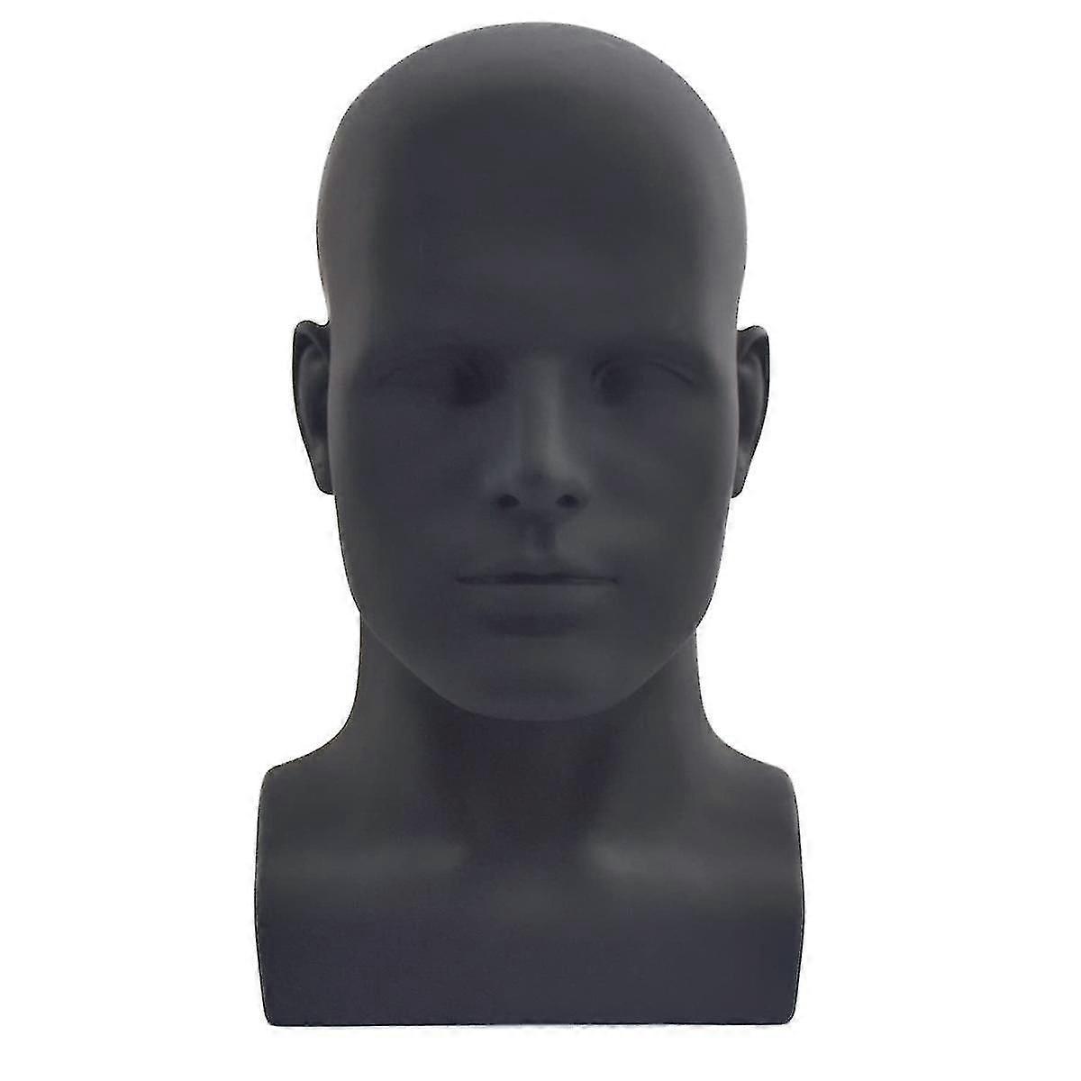 Male Mannequin Head Professional Manikin Head For Display Wigs Hats Headphone Display Stand (matte