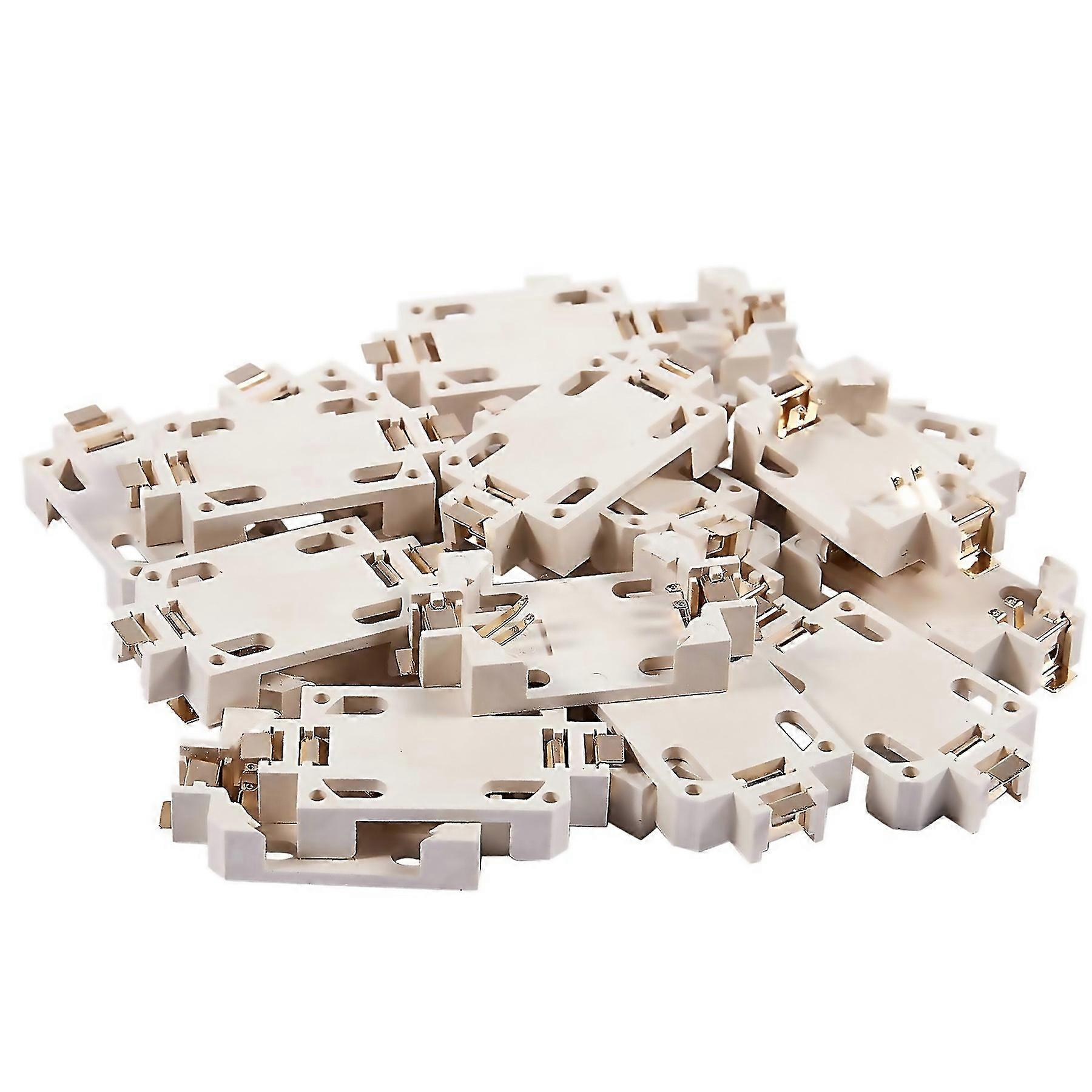 For 20pcs Housing Cr2032 Smd Cell Button Battery Holder Socket Case White