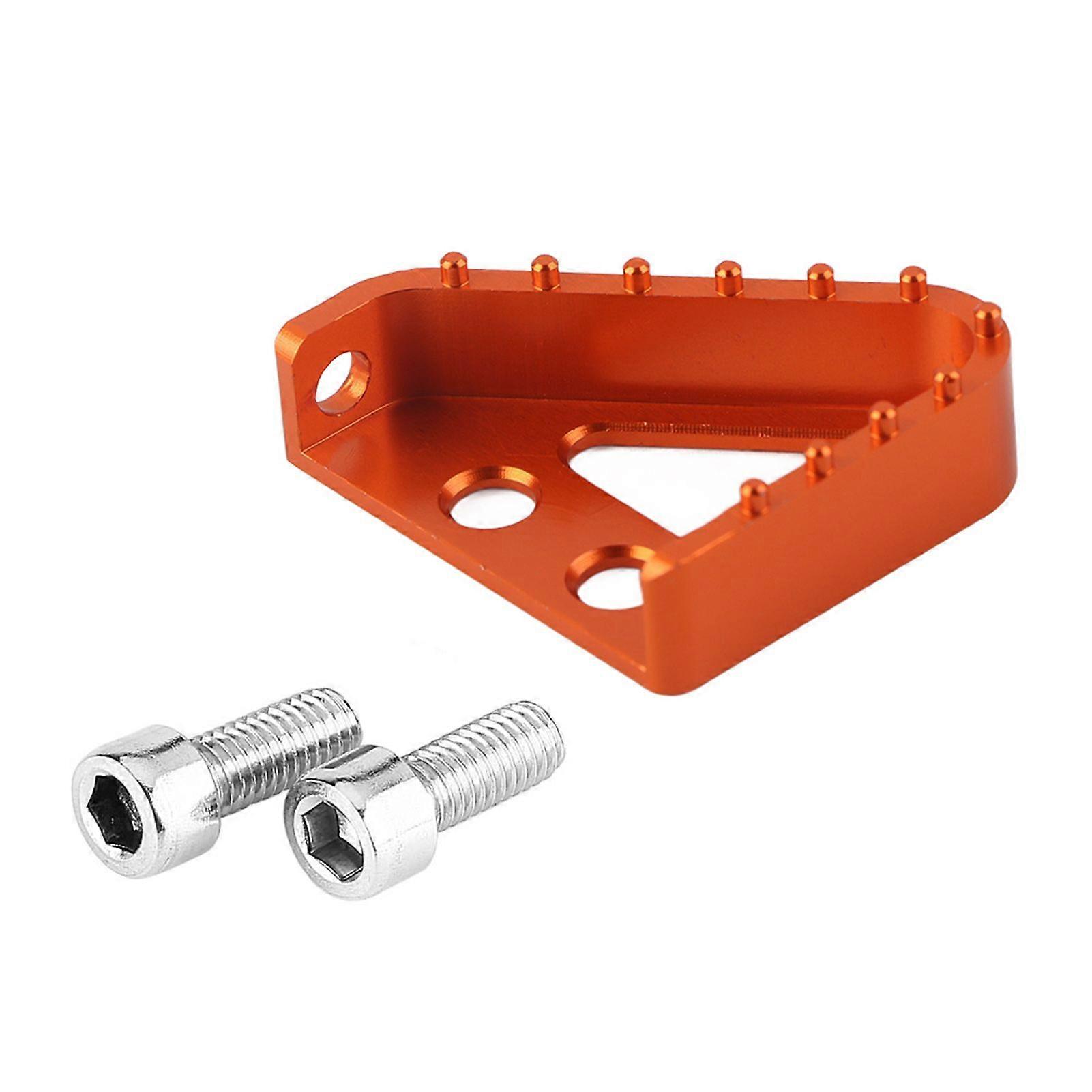 Motorcycle CNC Rear Brake Pedal Step Plate Tip for RC125/200/390 or 690/990 Orange