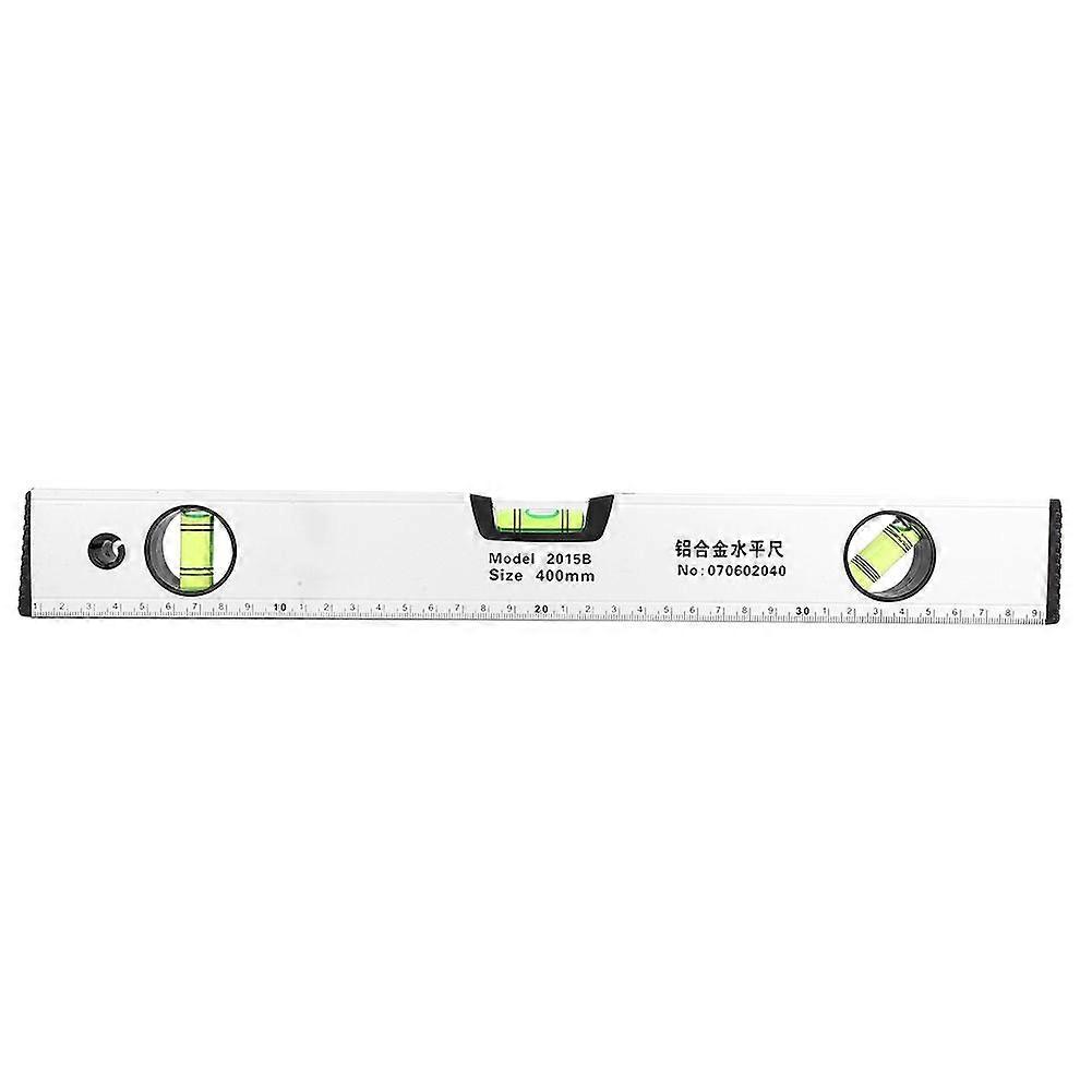 400mm Sliver High Precision Magnetic Aluminum Alloy Bubble Ruler Spirit Level