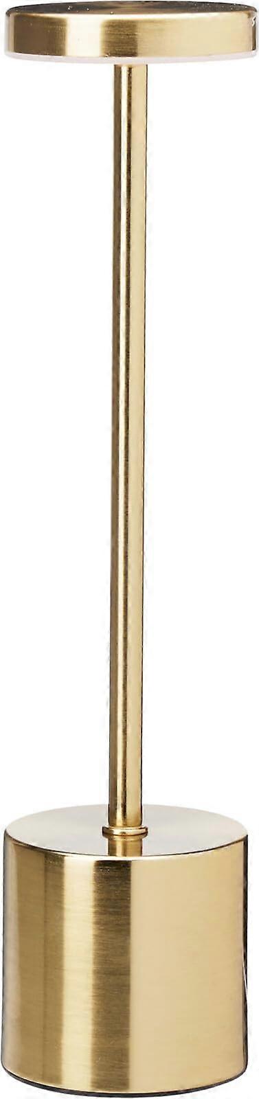 Rechargeable LED Table Lamp, Dimmable Touch Lamp, 3 Light Modes, USB Charging, Cordless Iron Desk Lamp, Gold