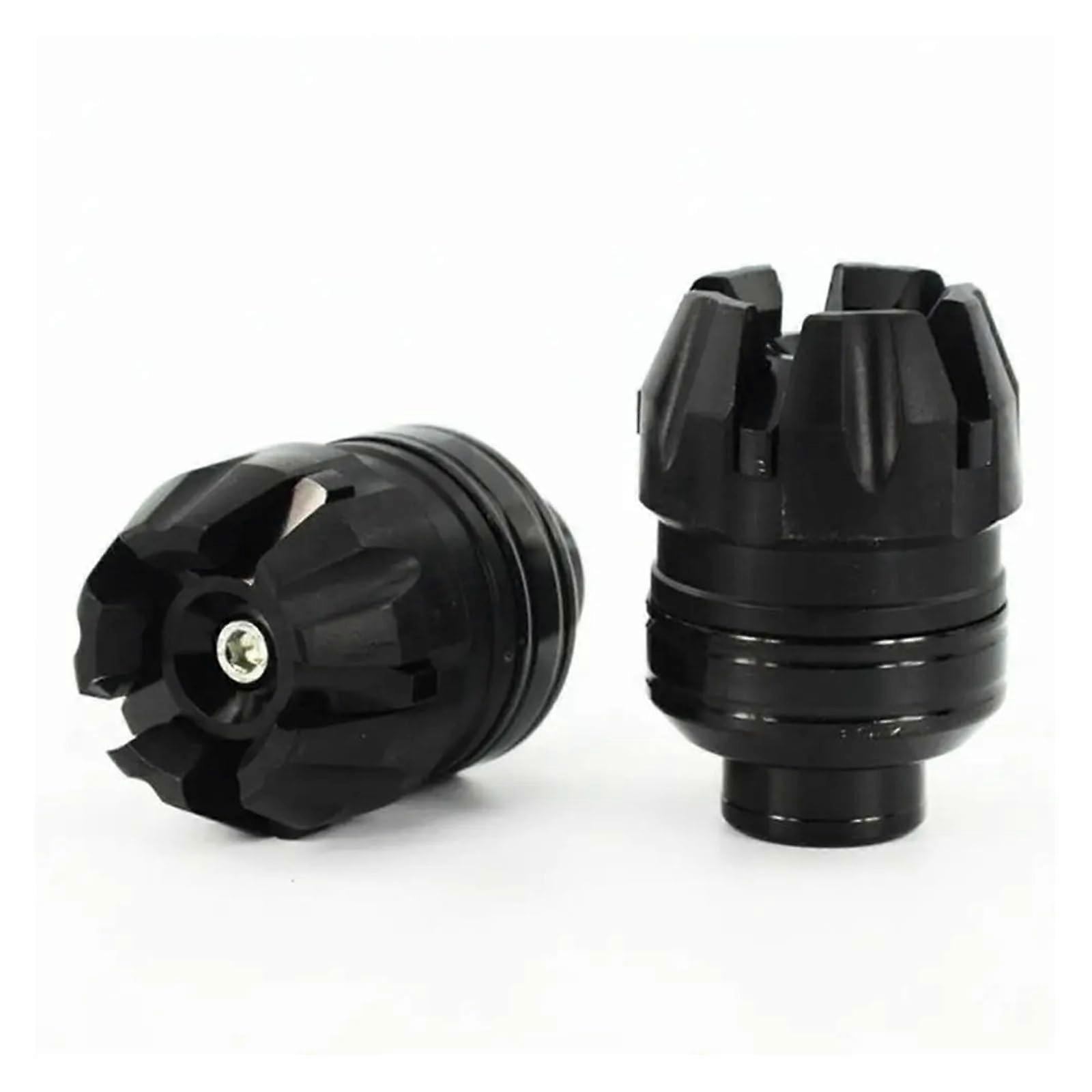 Motorcycle Crash Protector Front And Rear Fork Wheel Protection Frame Slider Motocross Universal Fit Black