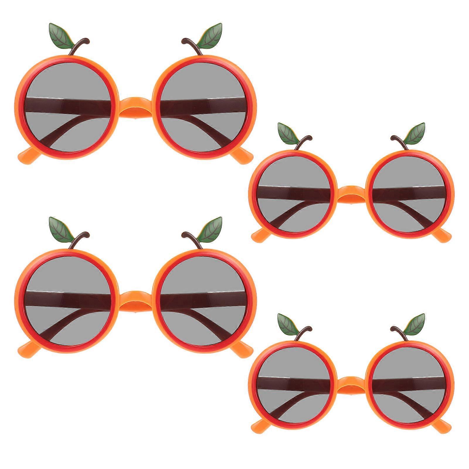 Hawaiian Party Glasses Decorative Eyewear for Party Use 20Pcs Orange