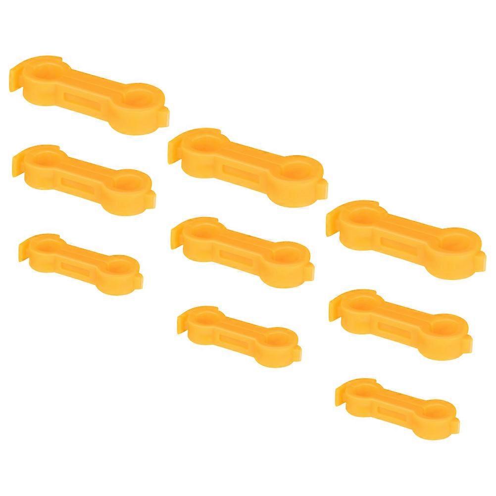 Poultry Leg Bands Chick Leg Stability Device for Birds 9Pcs Yellow PVC