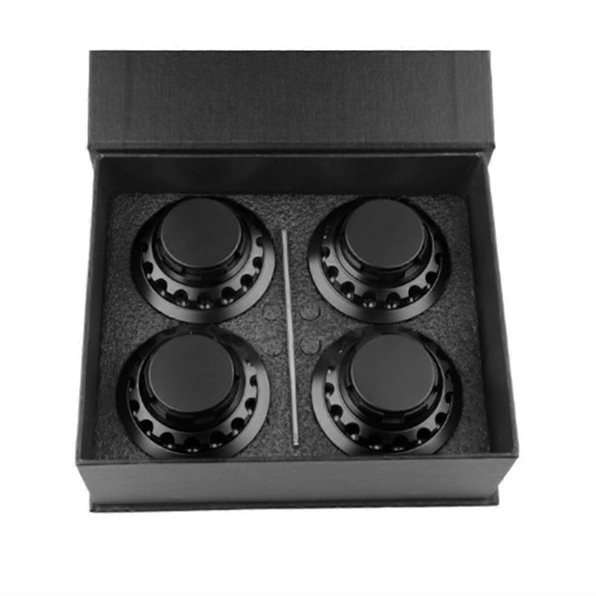 Cache-moyeu de roue 62 mm, noir