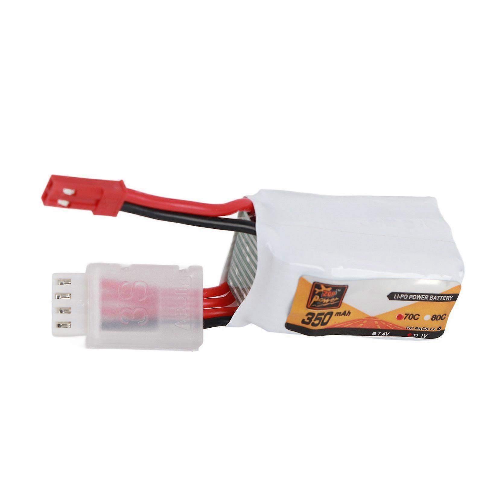 RC Lipo Battery 11.1V 70C Discharge Rate 3S JST Plug Connector 350mAh Power for Remote Control Vehicles