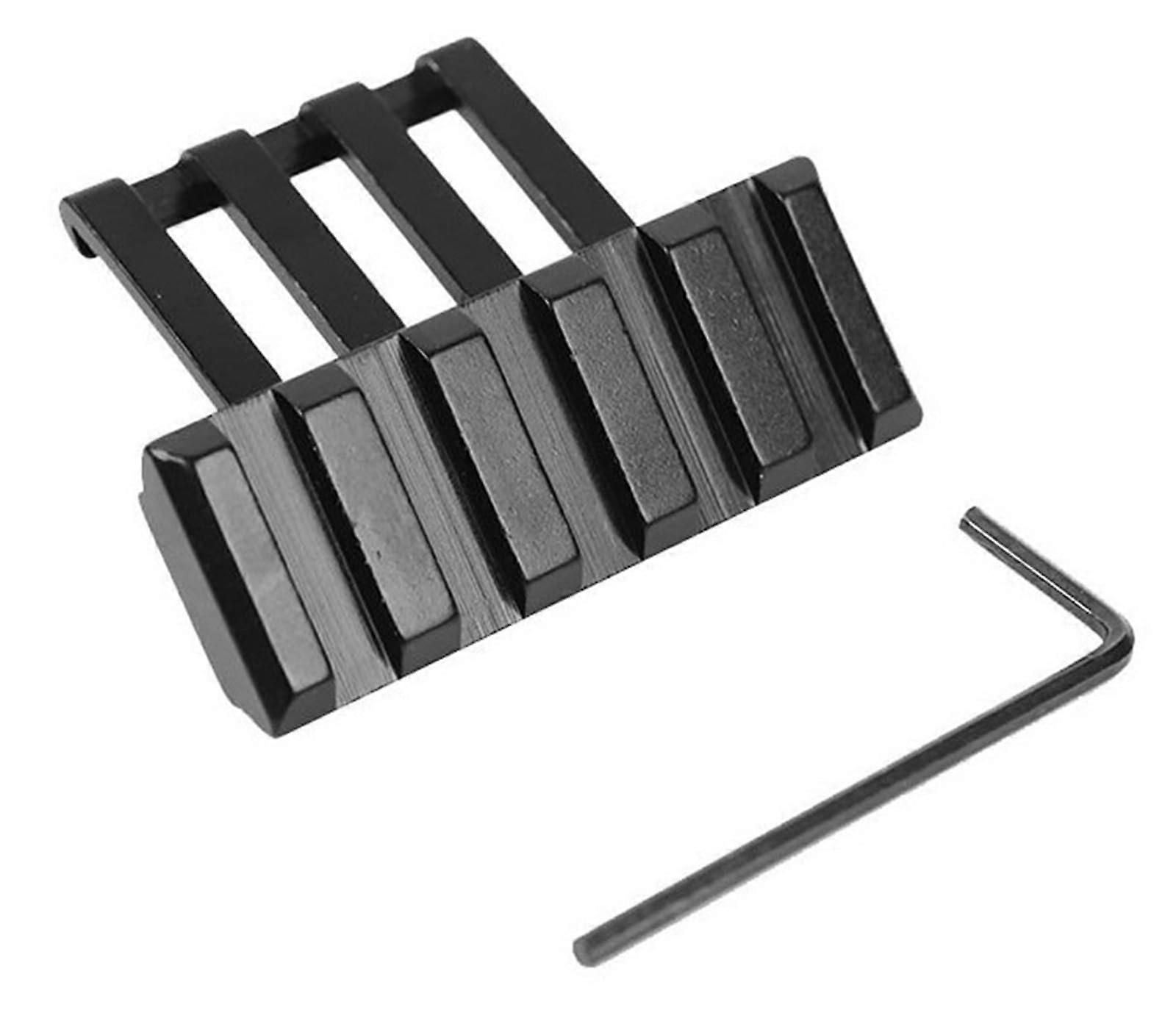 5 Slot 45 Degree Aluminum Alloy Thin Picatinny Rail Mounting Base For Flashlight Optical Standard Scope Optics 1 Piece
