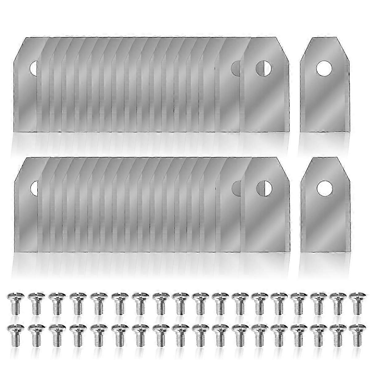 36PCS ReplacementBlades for Navimow I105N/I108N/I110N/ H500N/H800N/H1500N/H3000N Robotic Lawn Mower with Screws,B