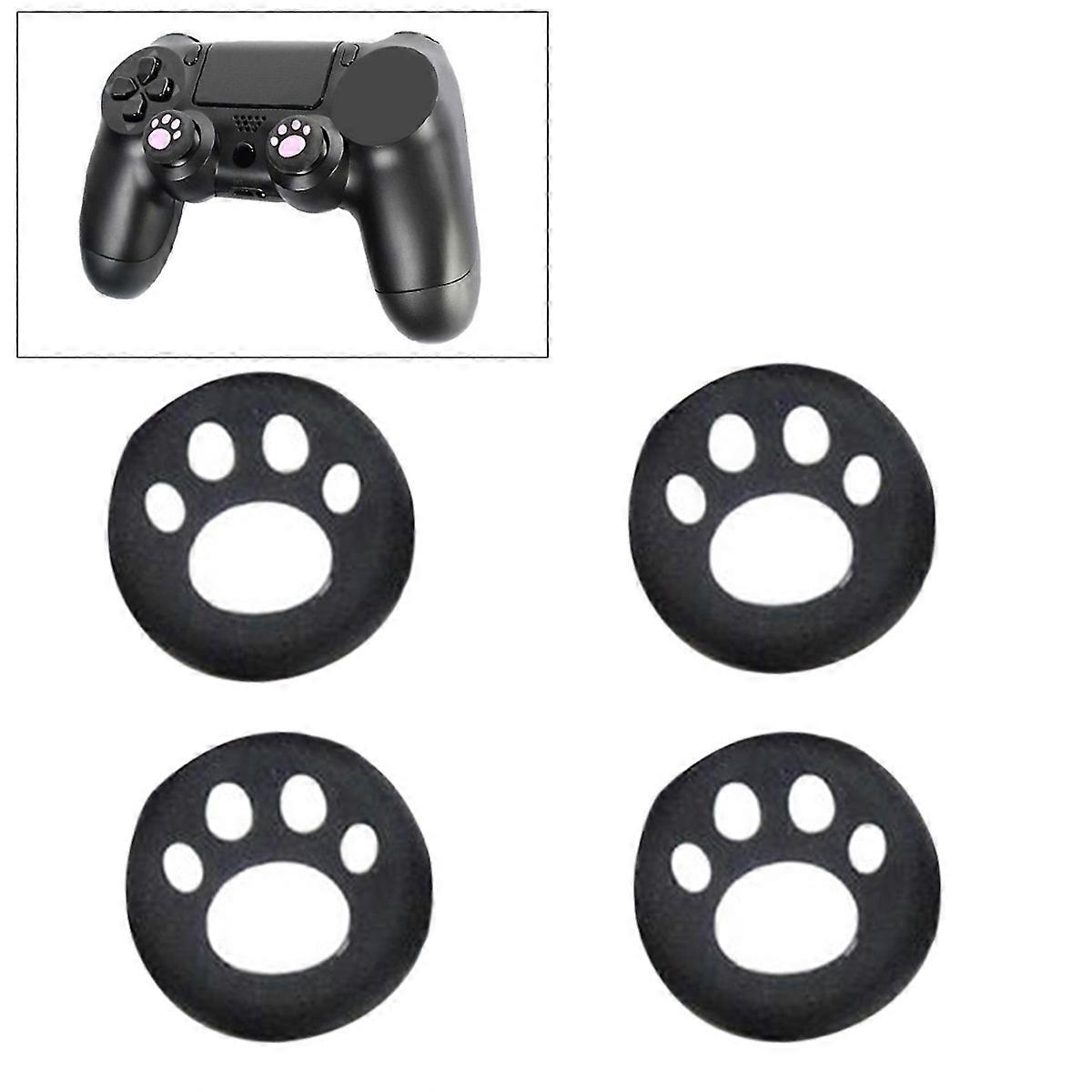Cat Claw Hat Thumbstick Grips Cover for Gamepad Use 4Pcs Joystick Caps White