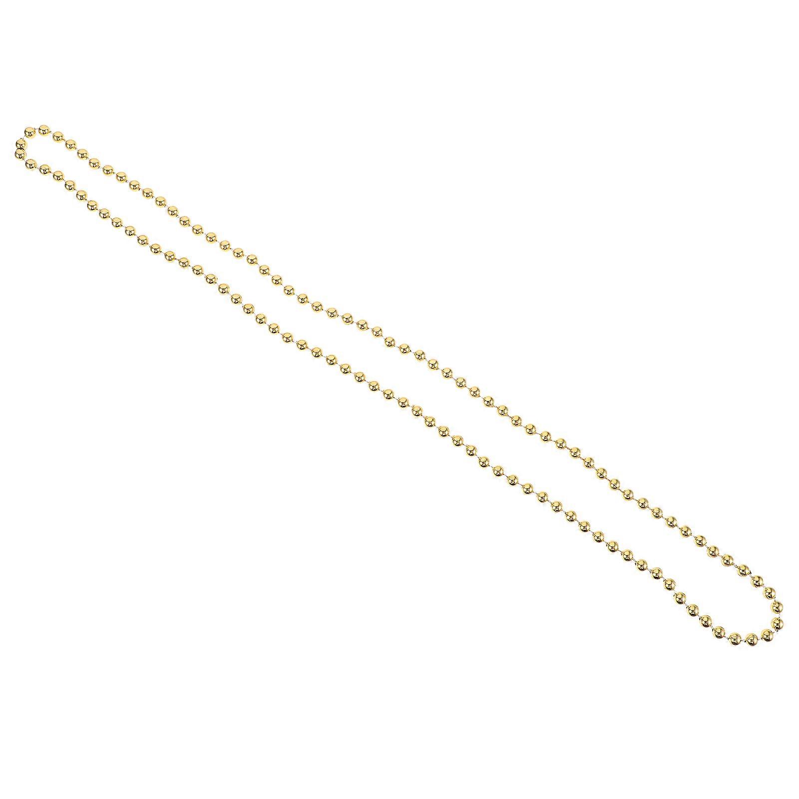 Decorative Carnival Necklace Chain for Event Use 20Pcs Yellow Plastic