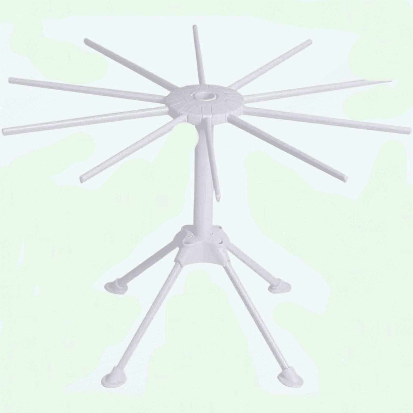 Foldable Pasta Drying Rack Collapsible Noodle Hanging Rack Spaghetti Dryer Rack (White)