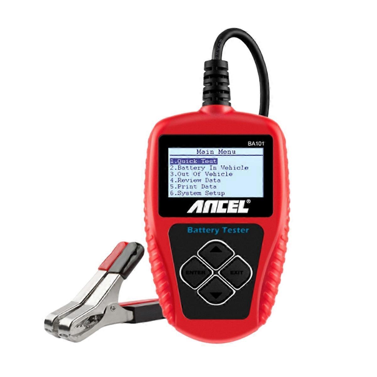 BA101 12V Car Battery Tester Analyzer Automotive Battery Load Tester 100-2000CCA Charging Circuit